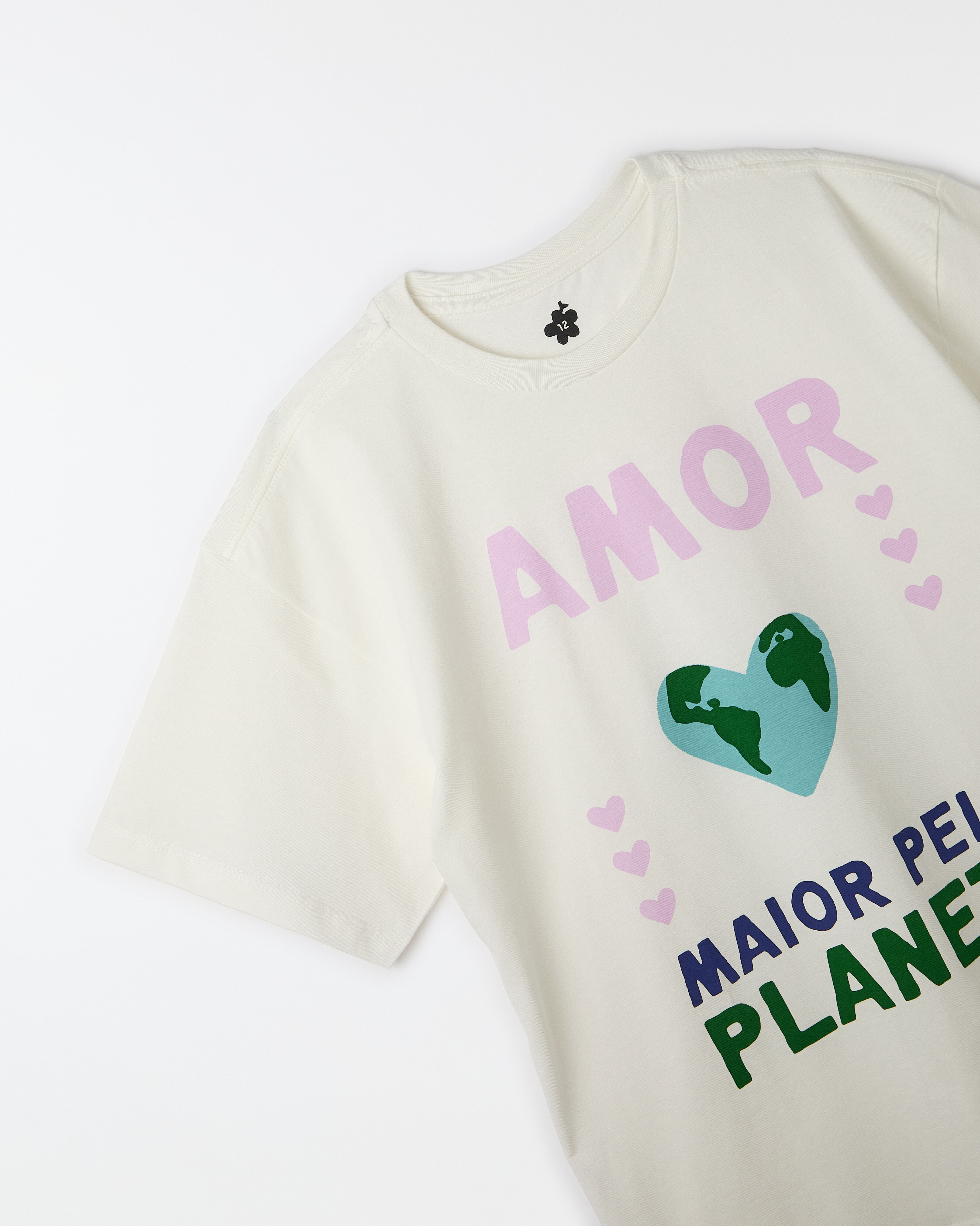 Camiseta Silk Oversized Amor Maior
