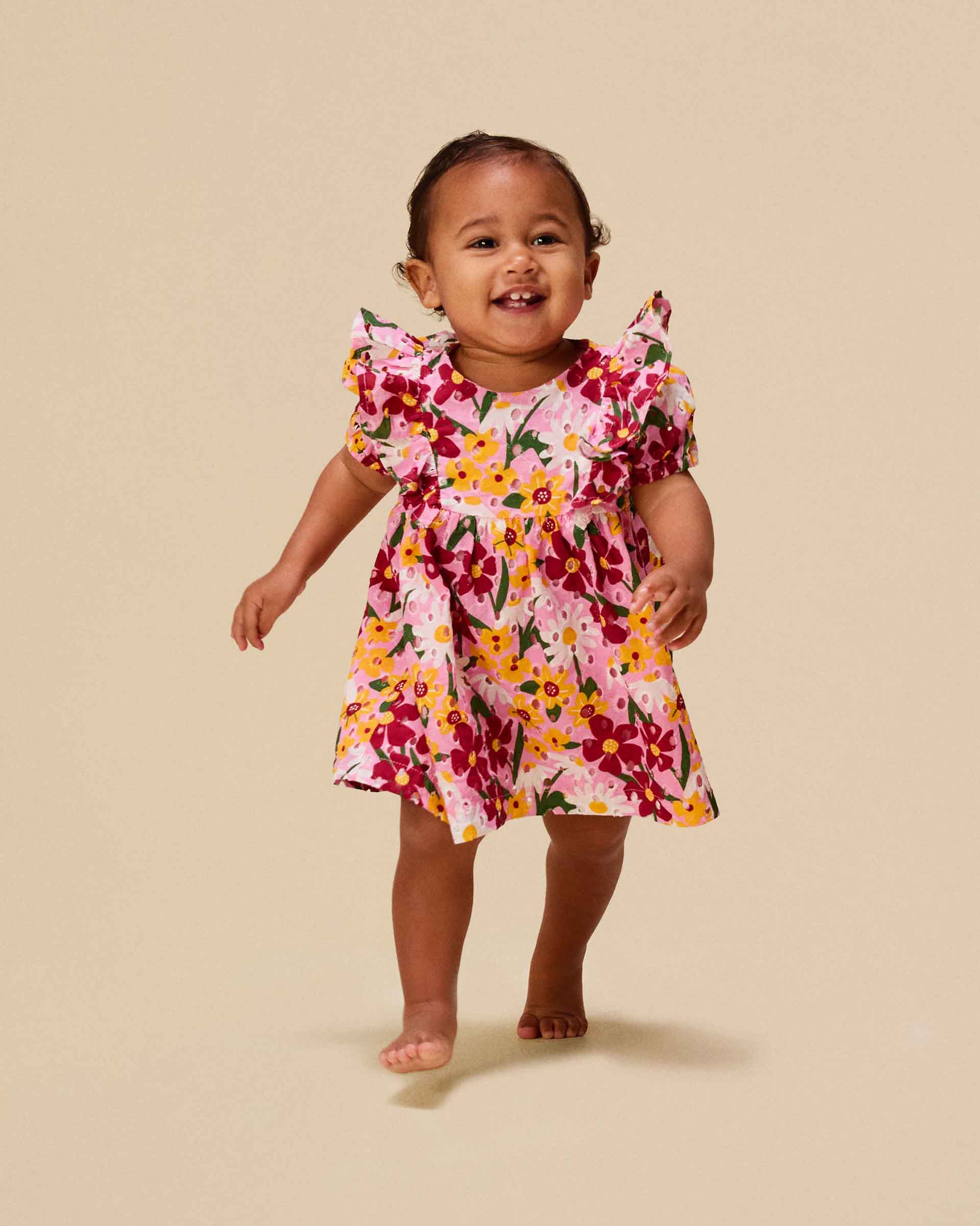 Vestido Bebe Laise Camomila