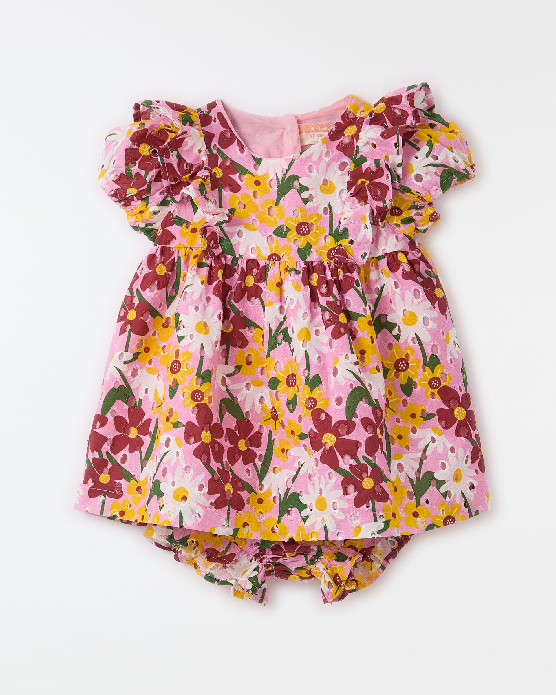 Vestido Bebe Laise Camomila