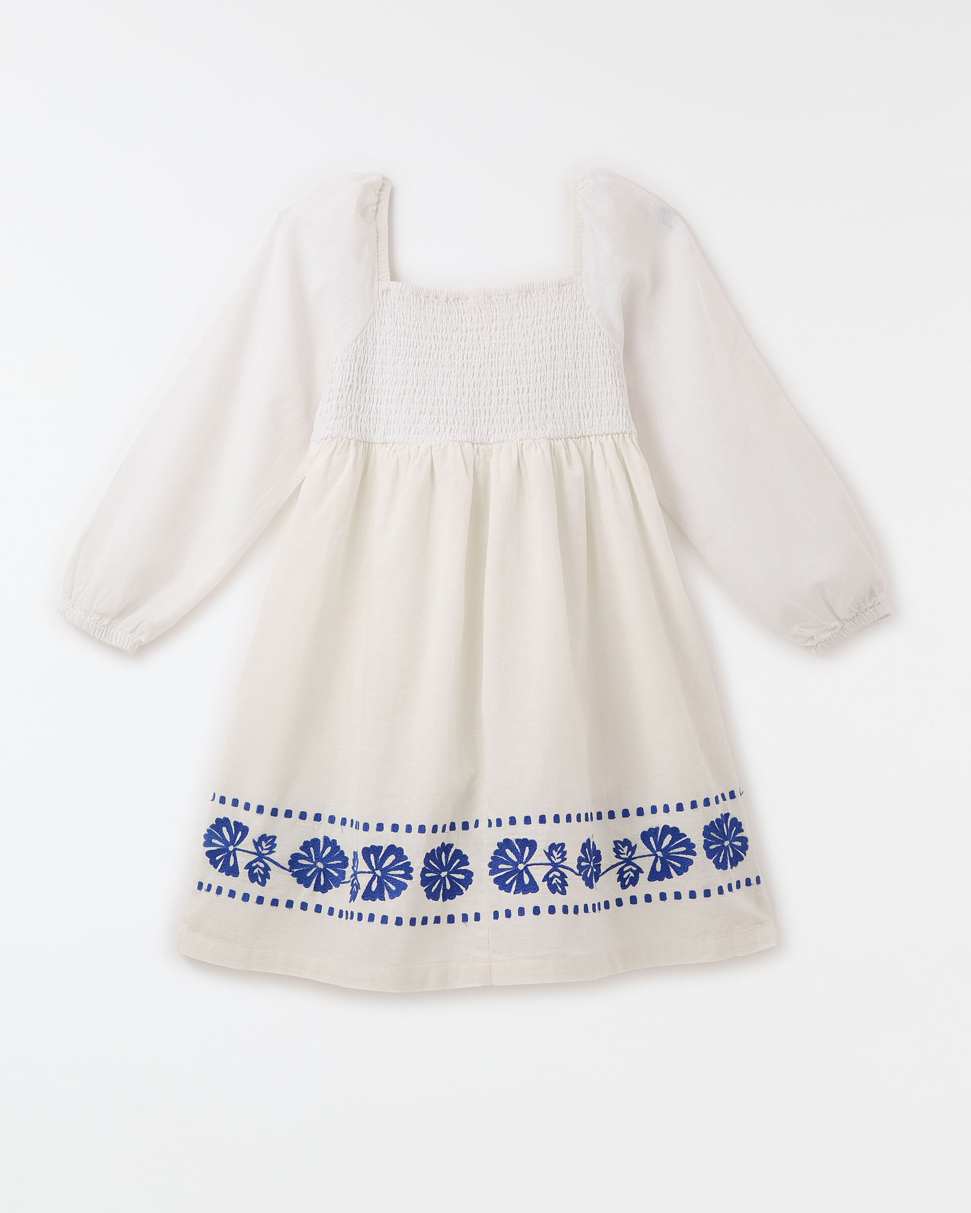Vestido Bordado Floral Beleza Ml