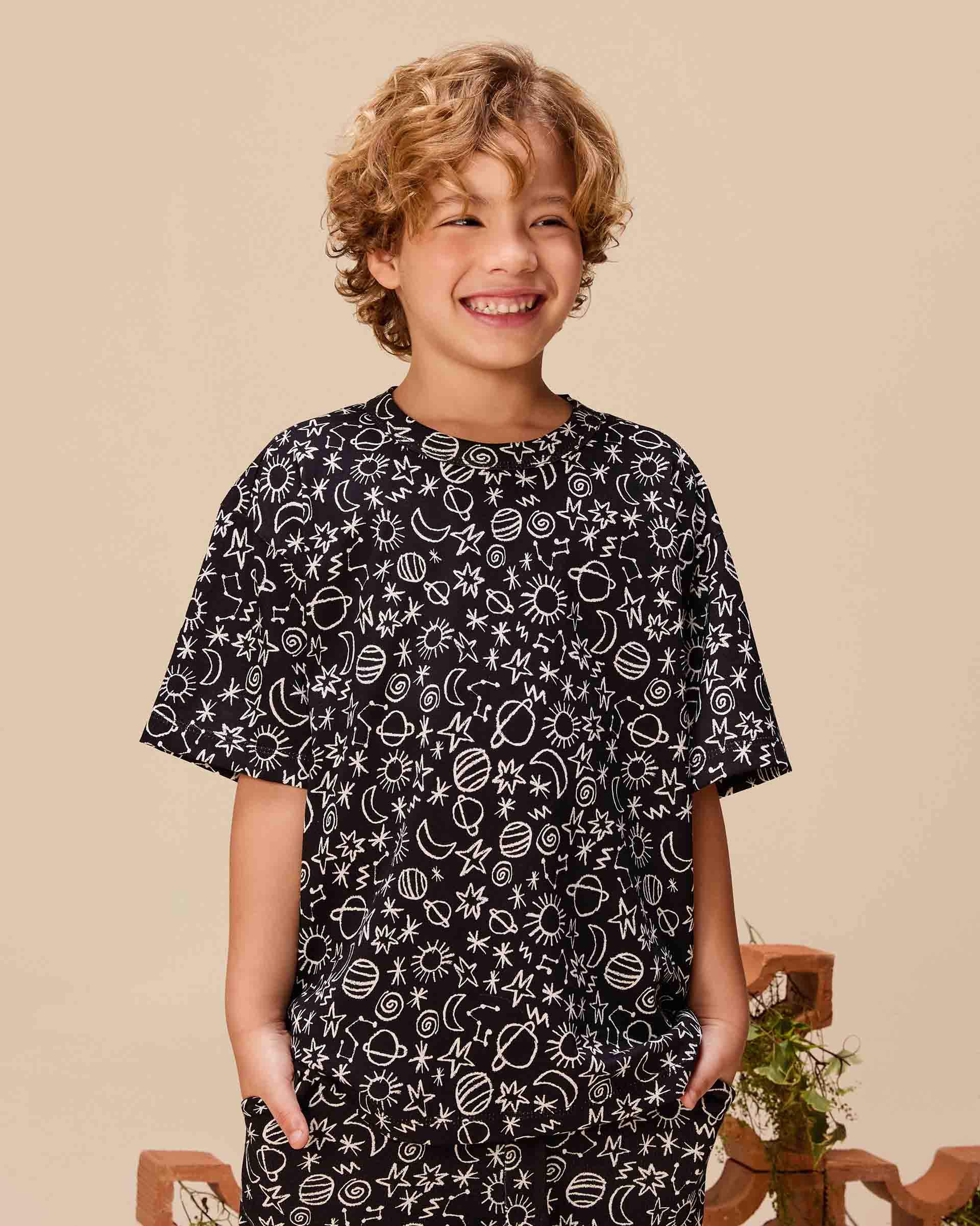 Camiseta Malha Estrelar