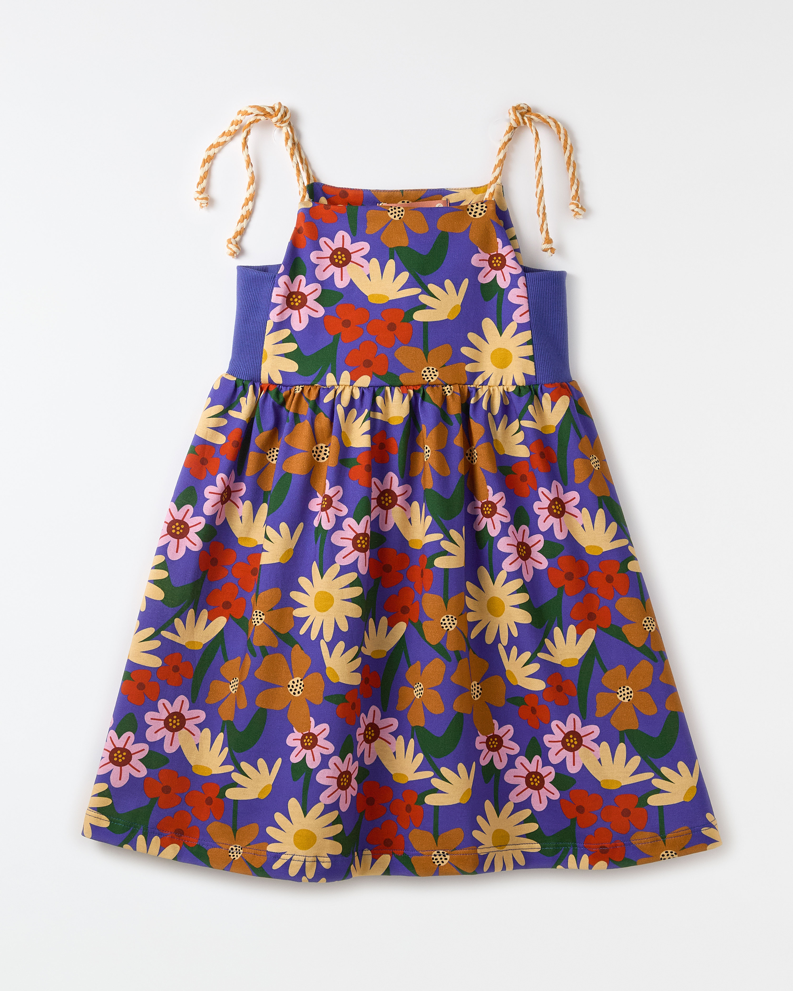 Vestido Malha Camomila Azul