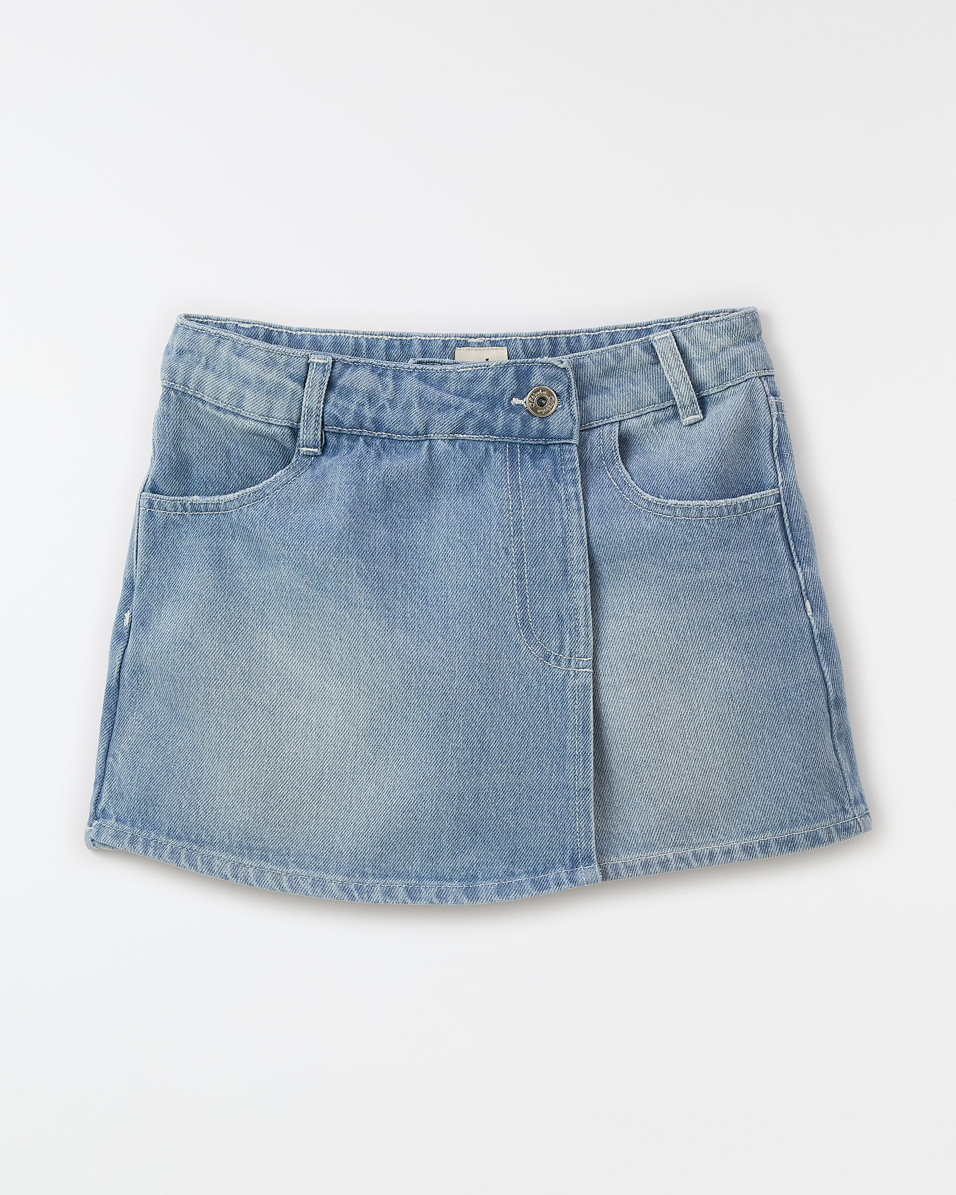 Short Saia Jeans Transpassado