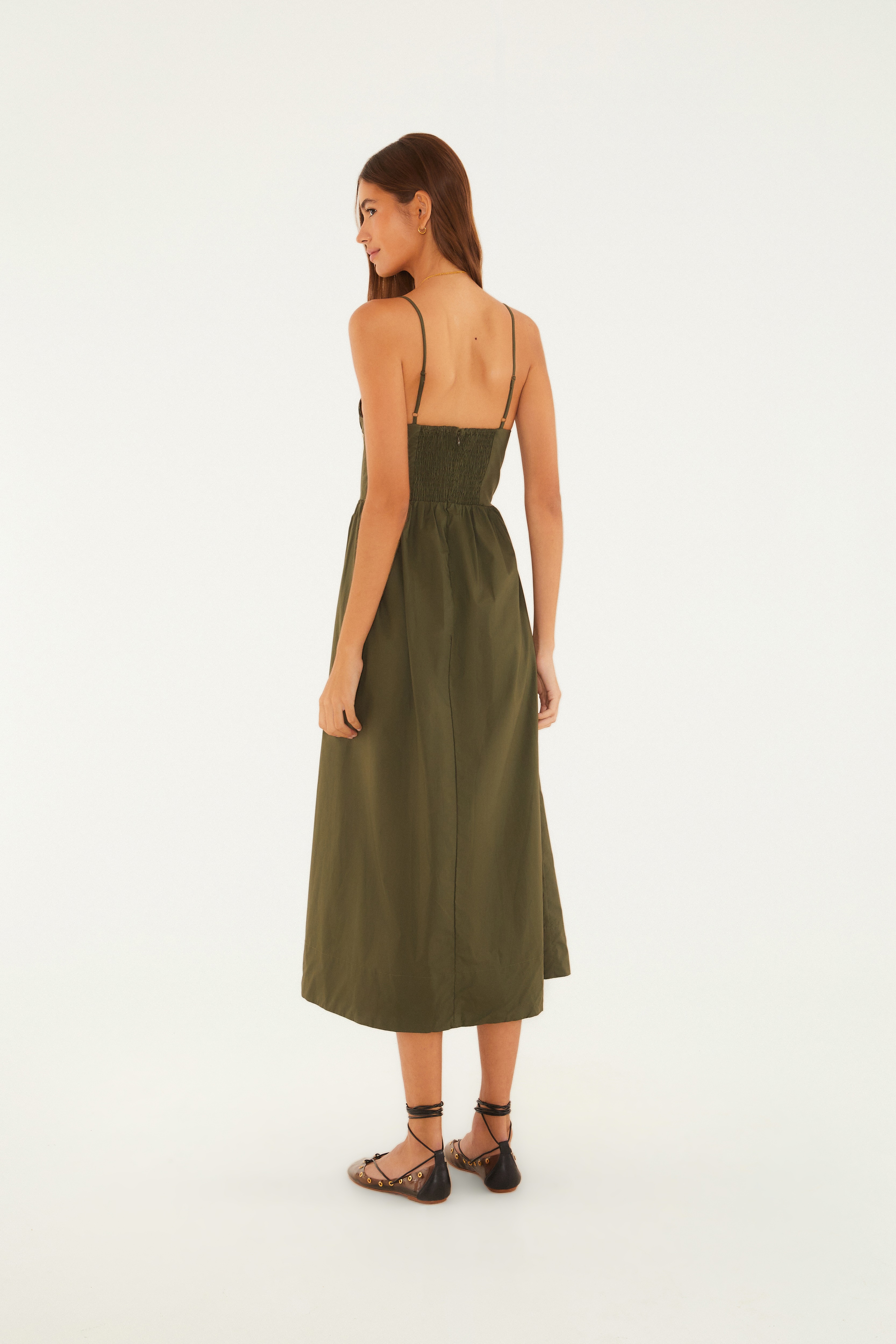 Vestido Renda Midi