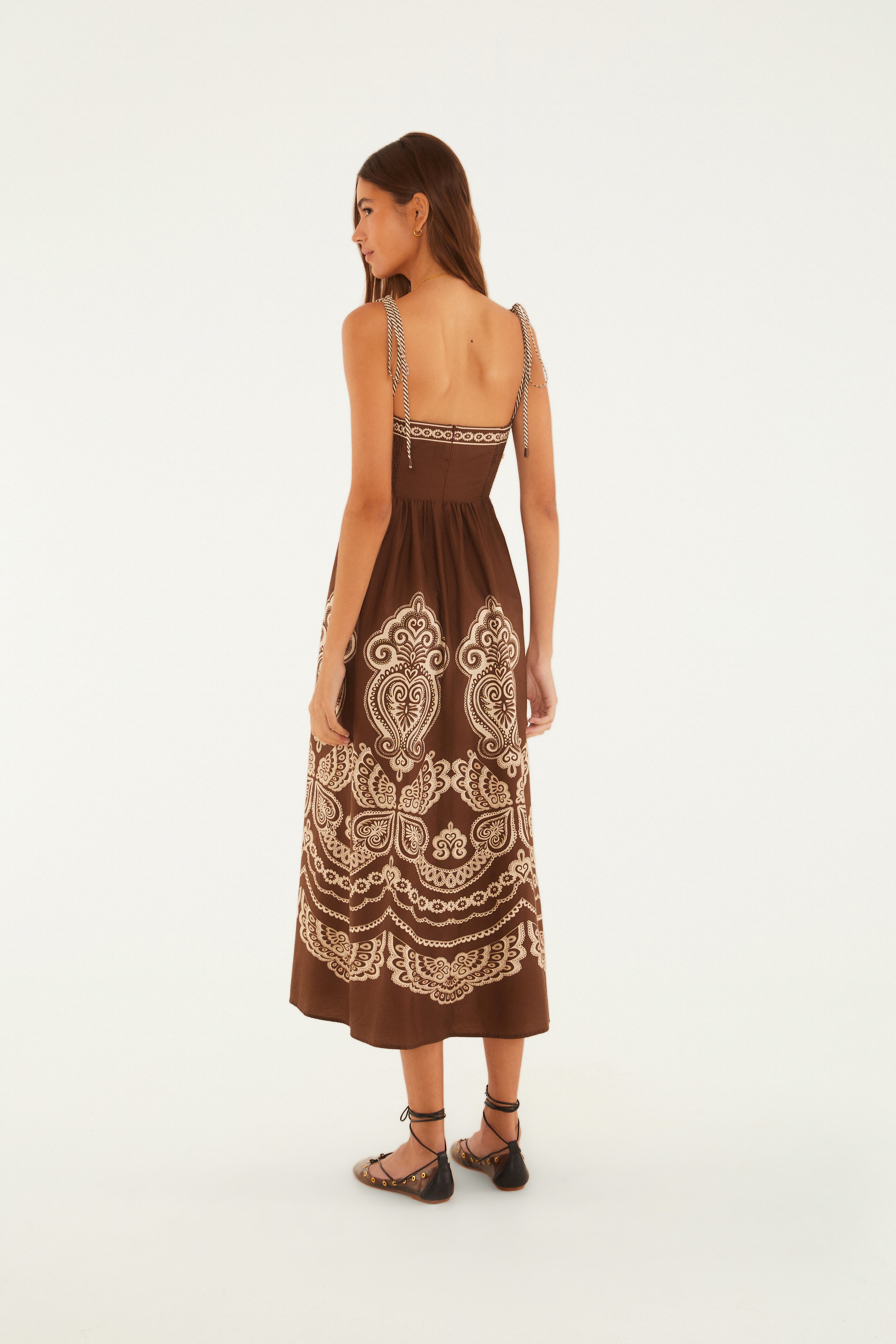Vestido Longo Estampado Nicole