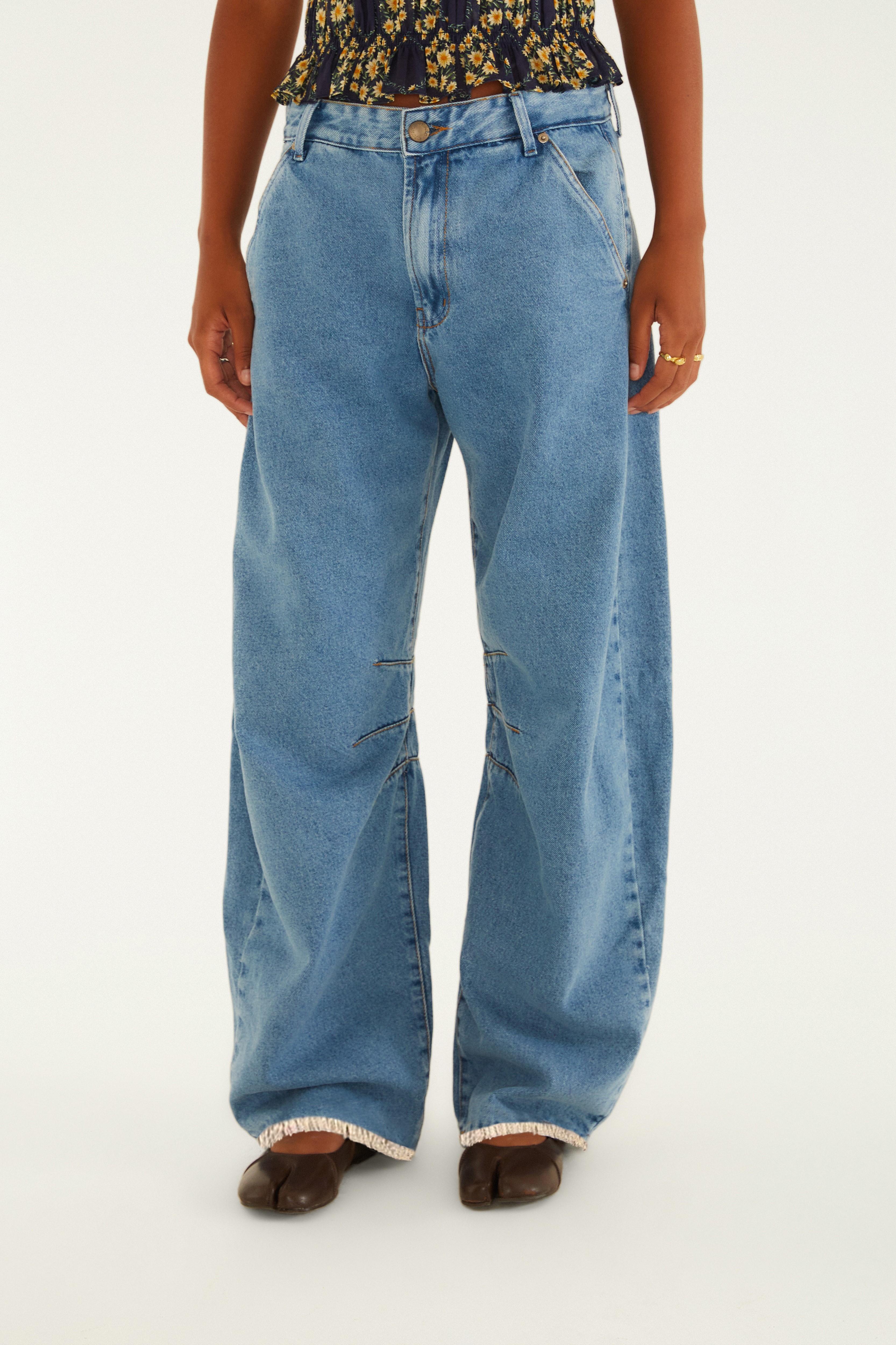 Calça Jeans Barrel