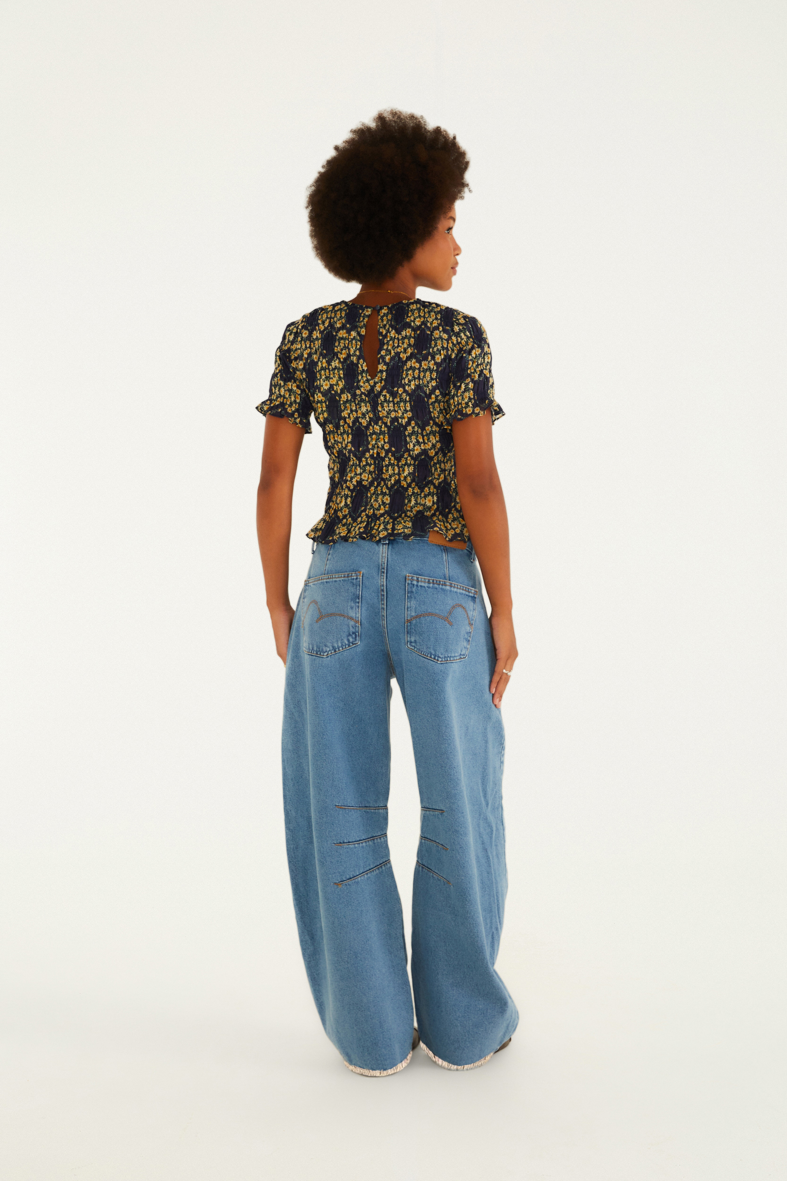 Calça Jeans Barrel