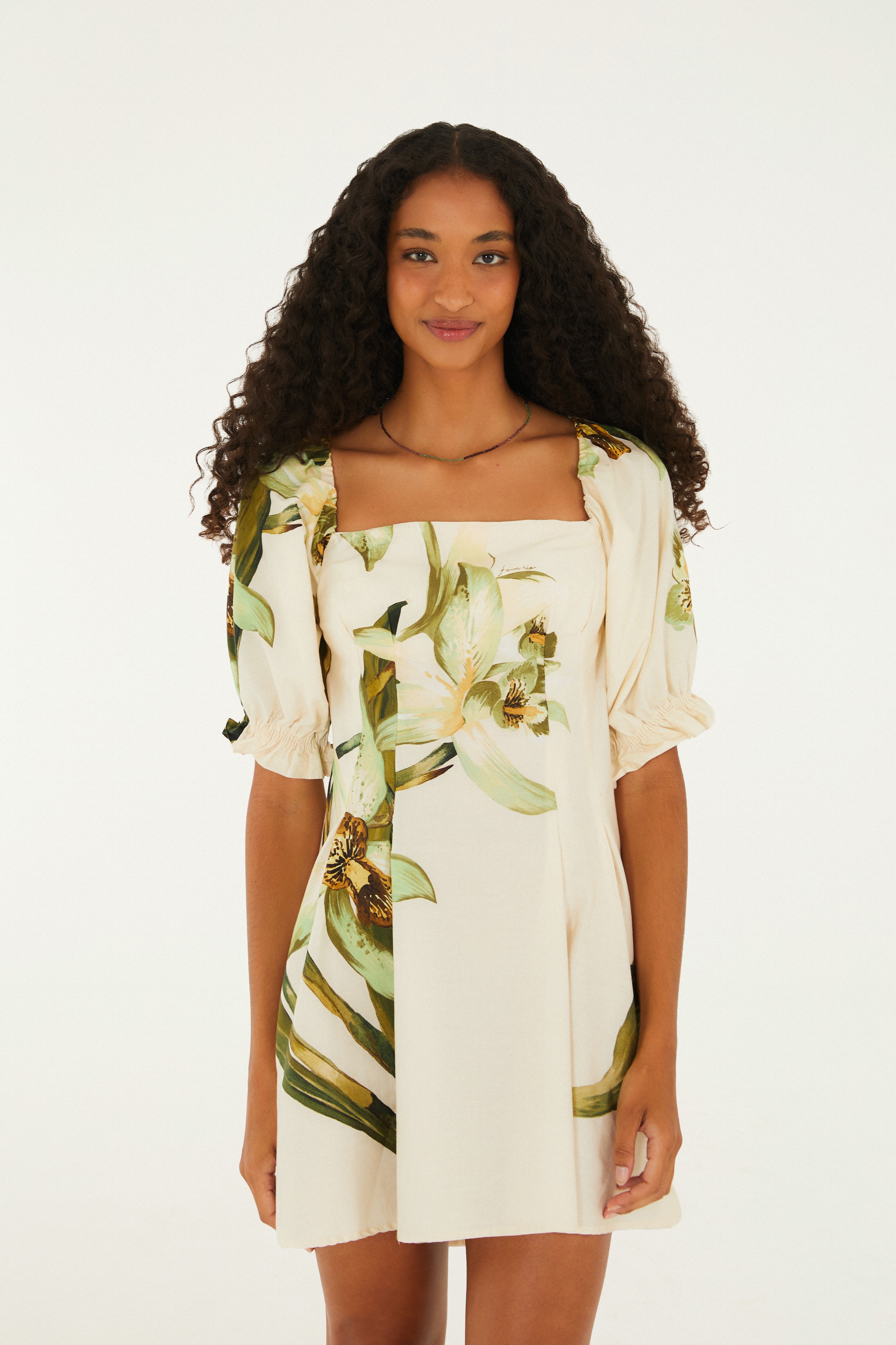 Vestido Estampado Floral Orquídea
