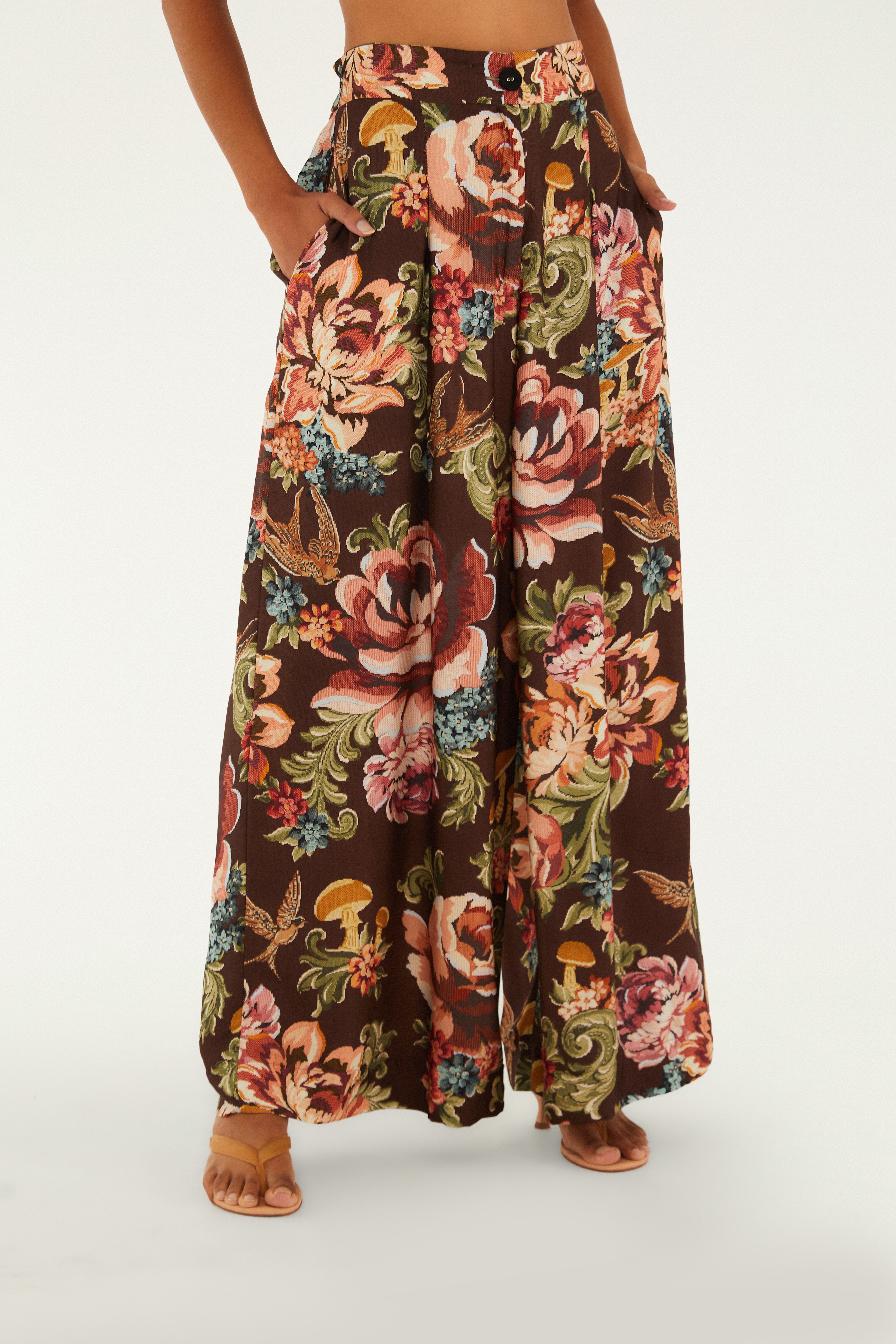 Calça Estampada Floral Clássico