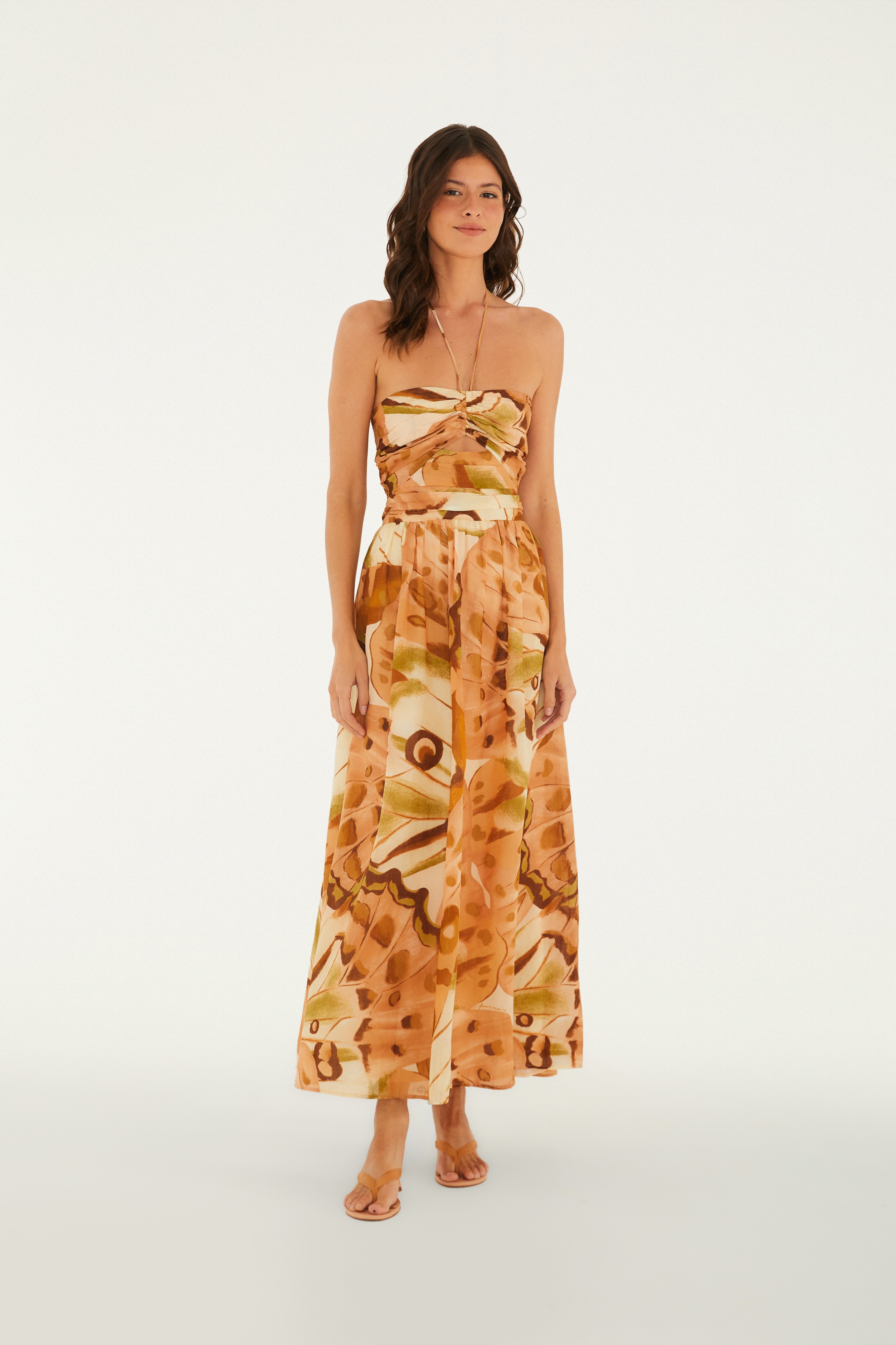 Vestido Cropped Estampado Borbo Onça