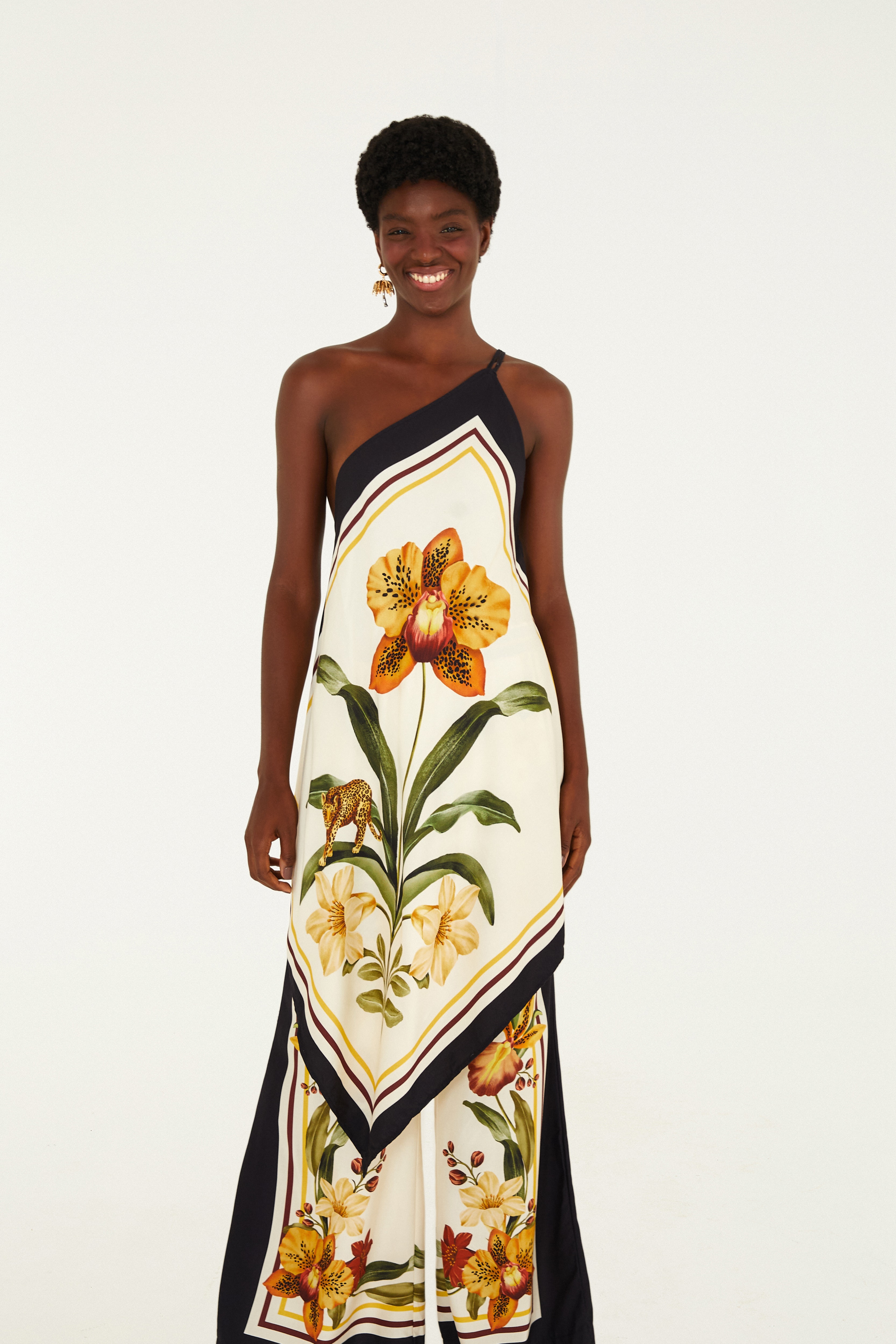 Macacão Estampado Selva De Flor