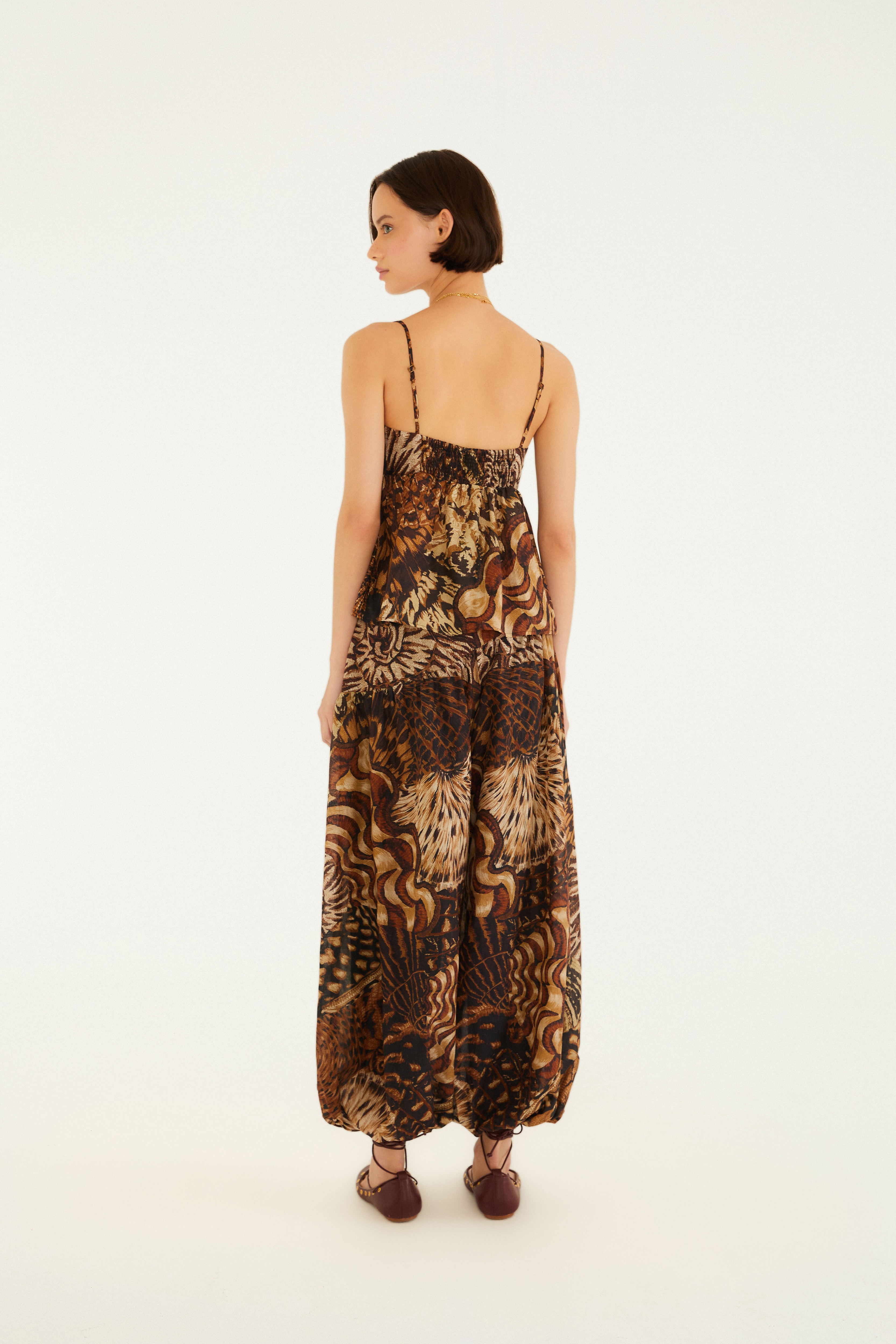 Calça Estampada Camu
