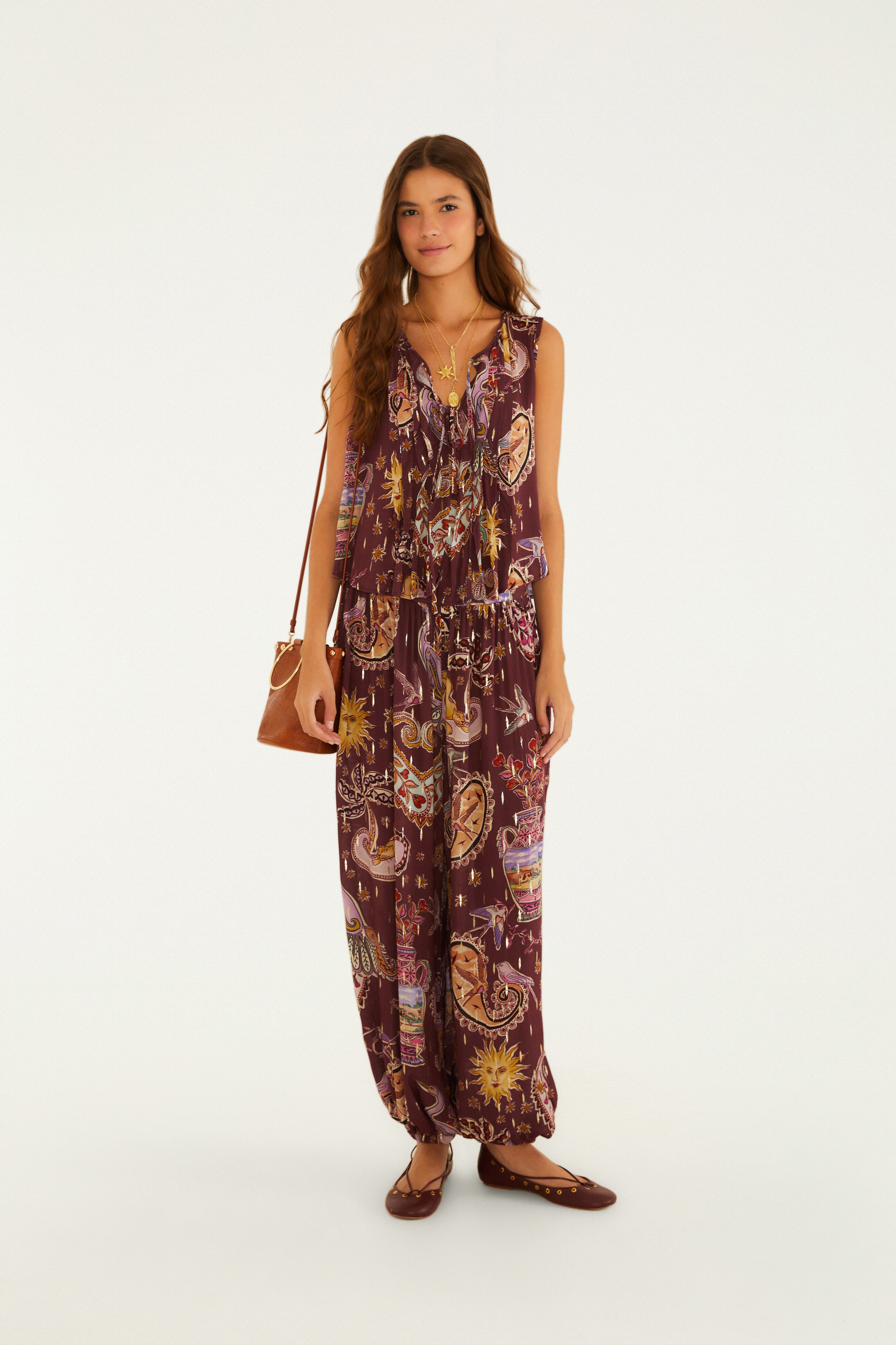 Blusa Estampada Reino Místico