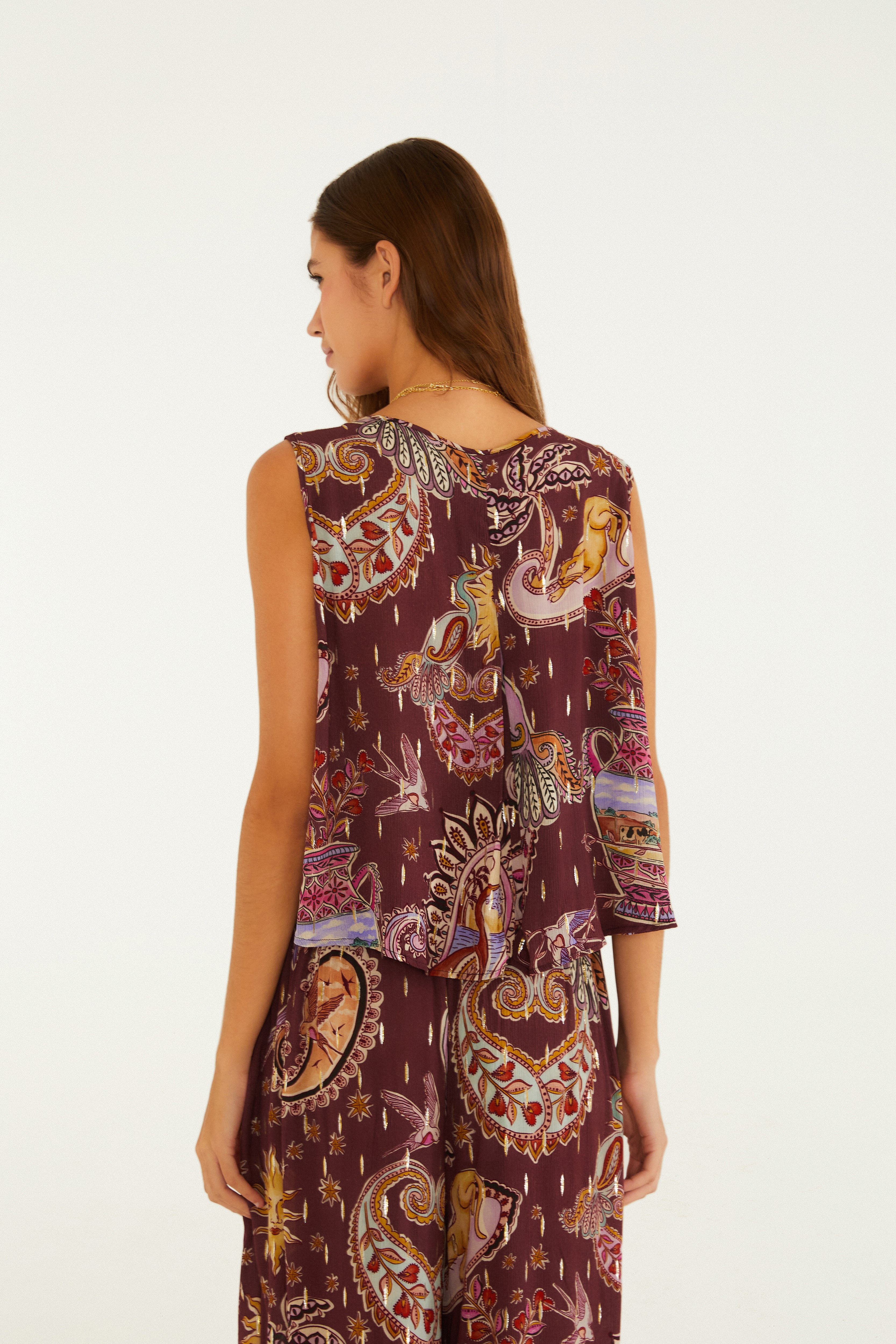 Blusa Estampada Reino Místico