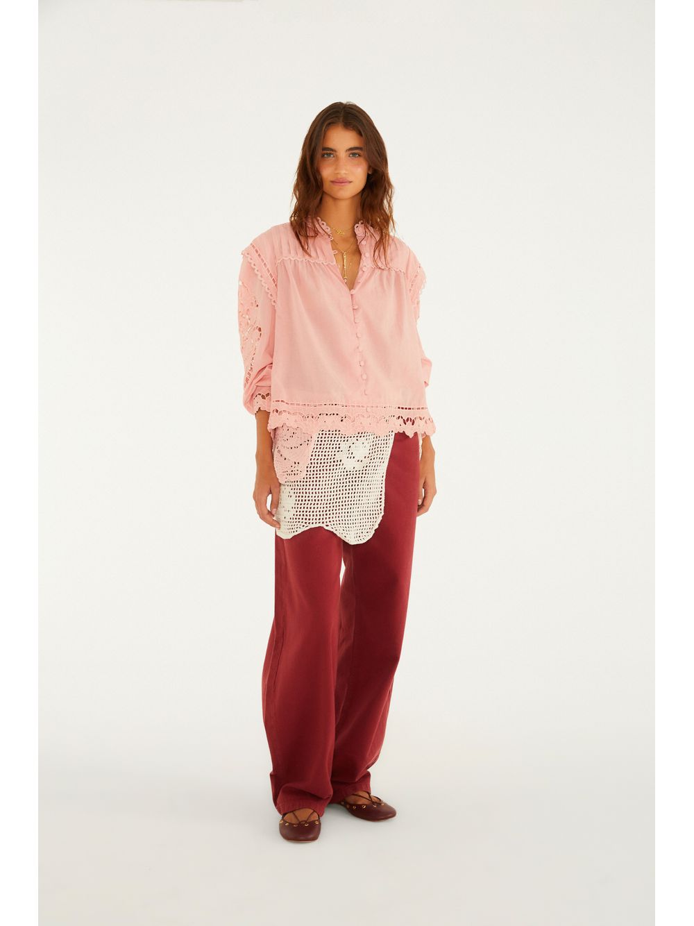 Farm — Blusa Artesanal Richelieu Lenço