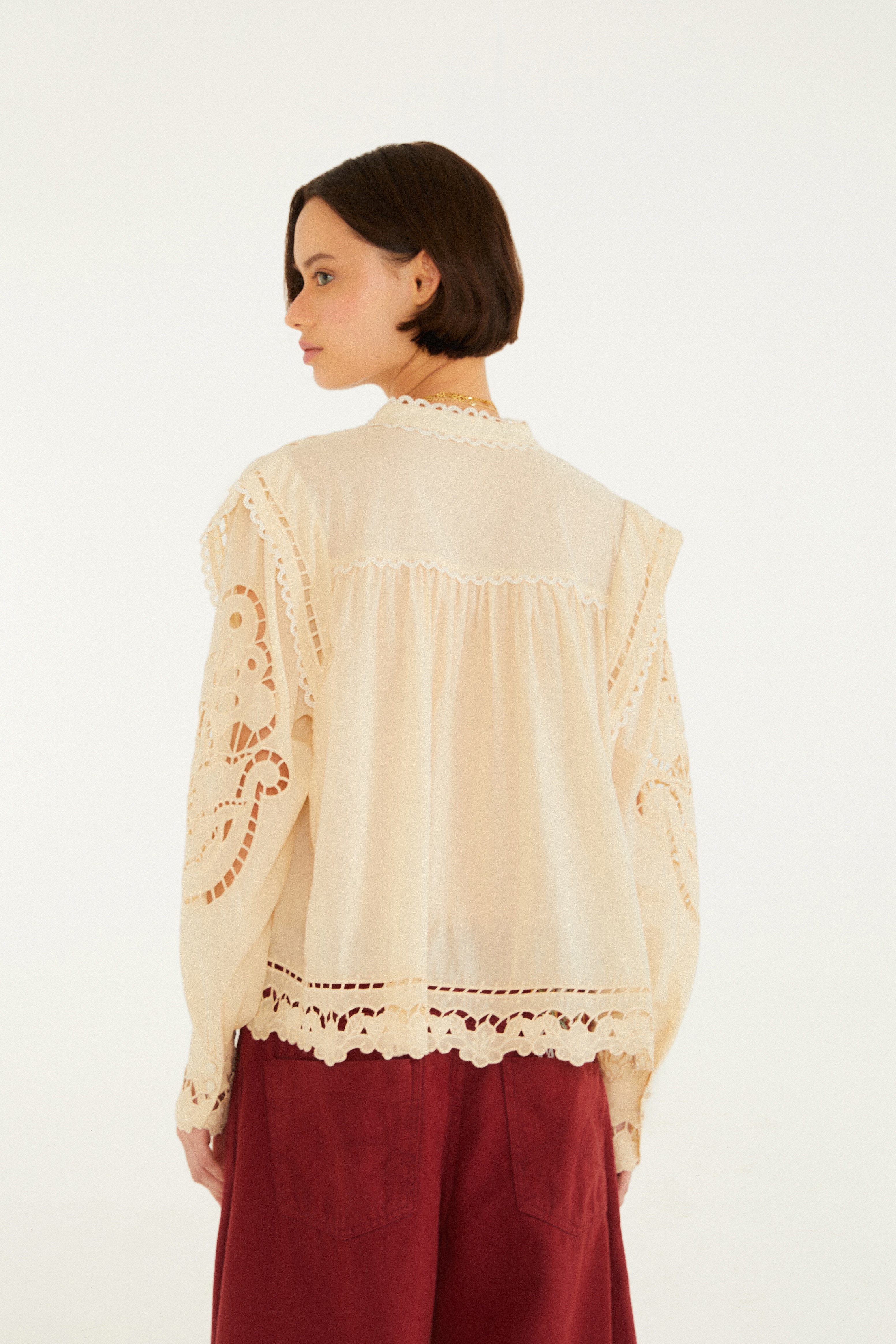 Blusa Artesanal Richelieu Lenço