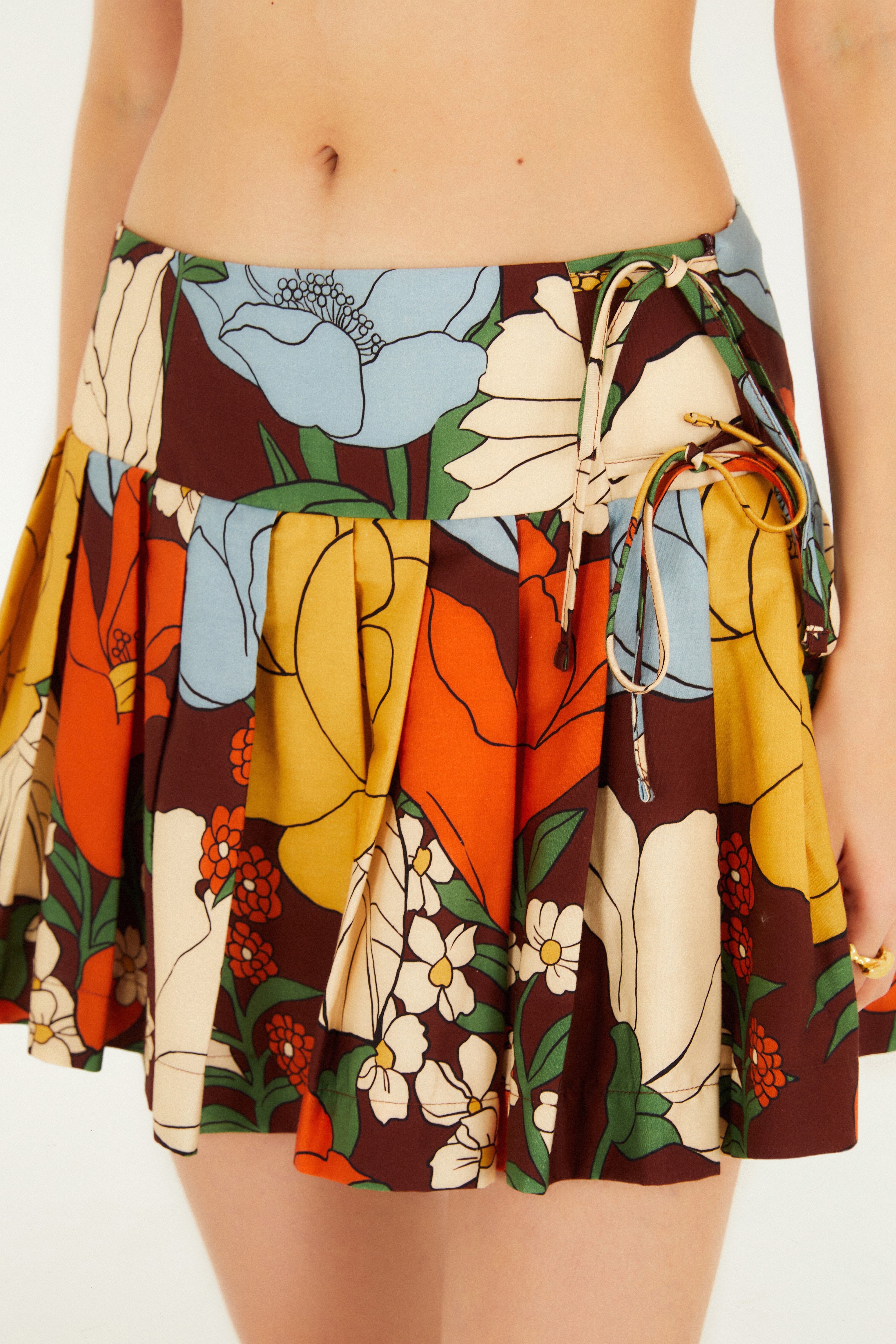 Saia Estampada Floral Bucólico