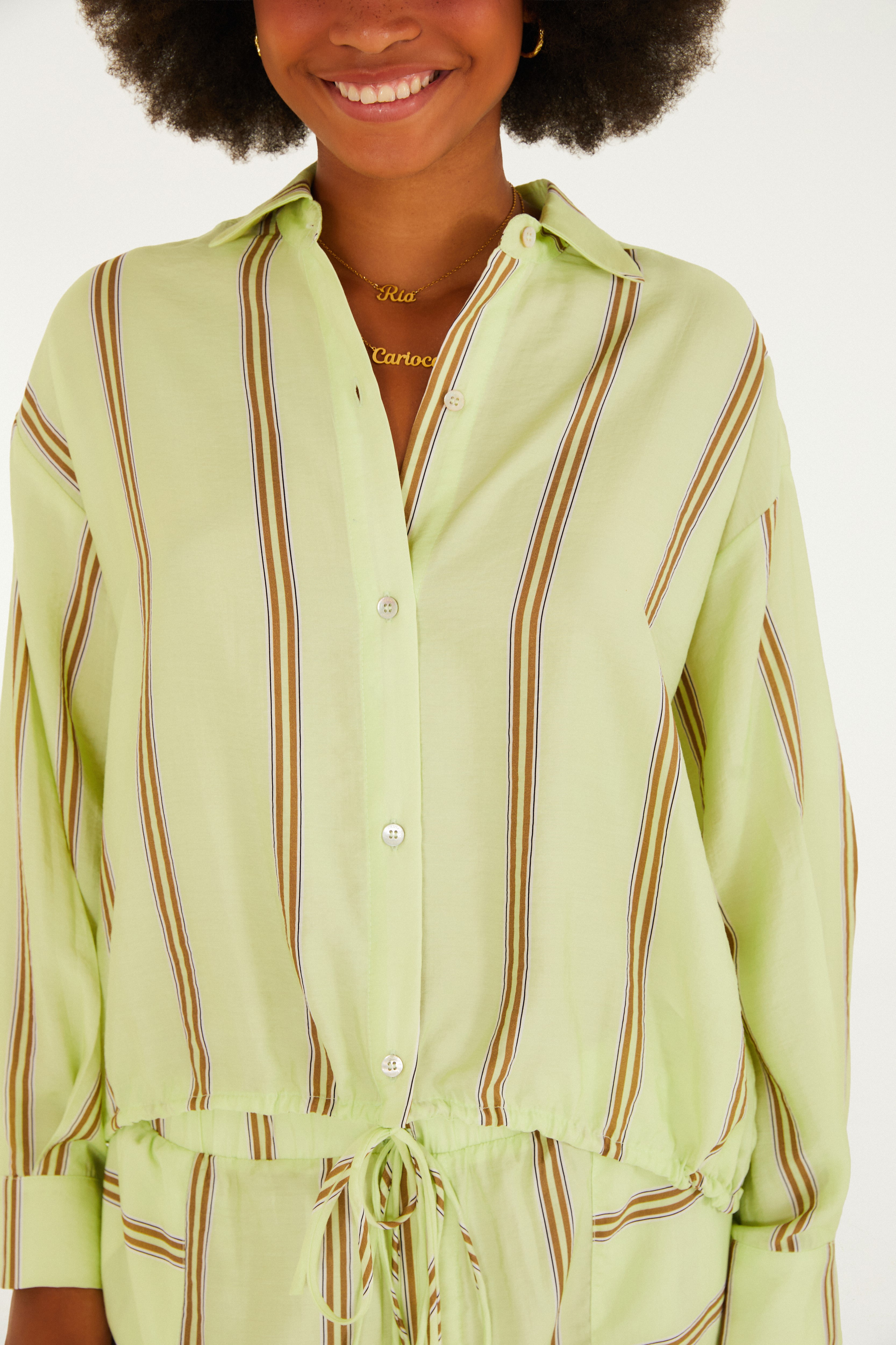 Camisa Listra Amêndoa