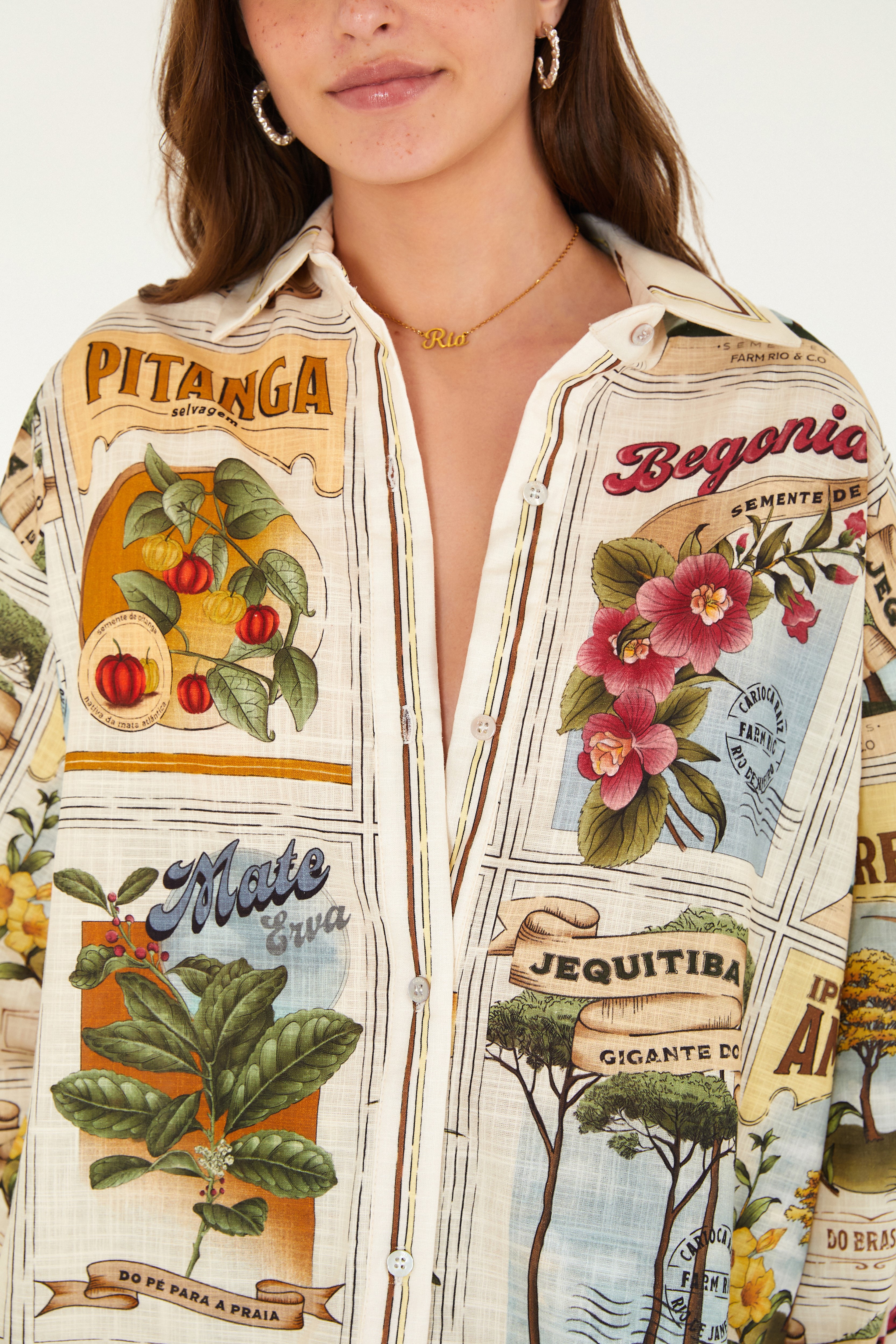 Camisa Estampada Selinhos