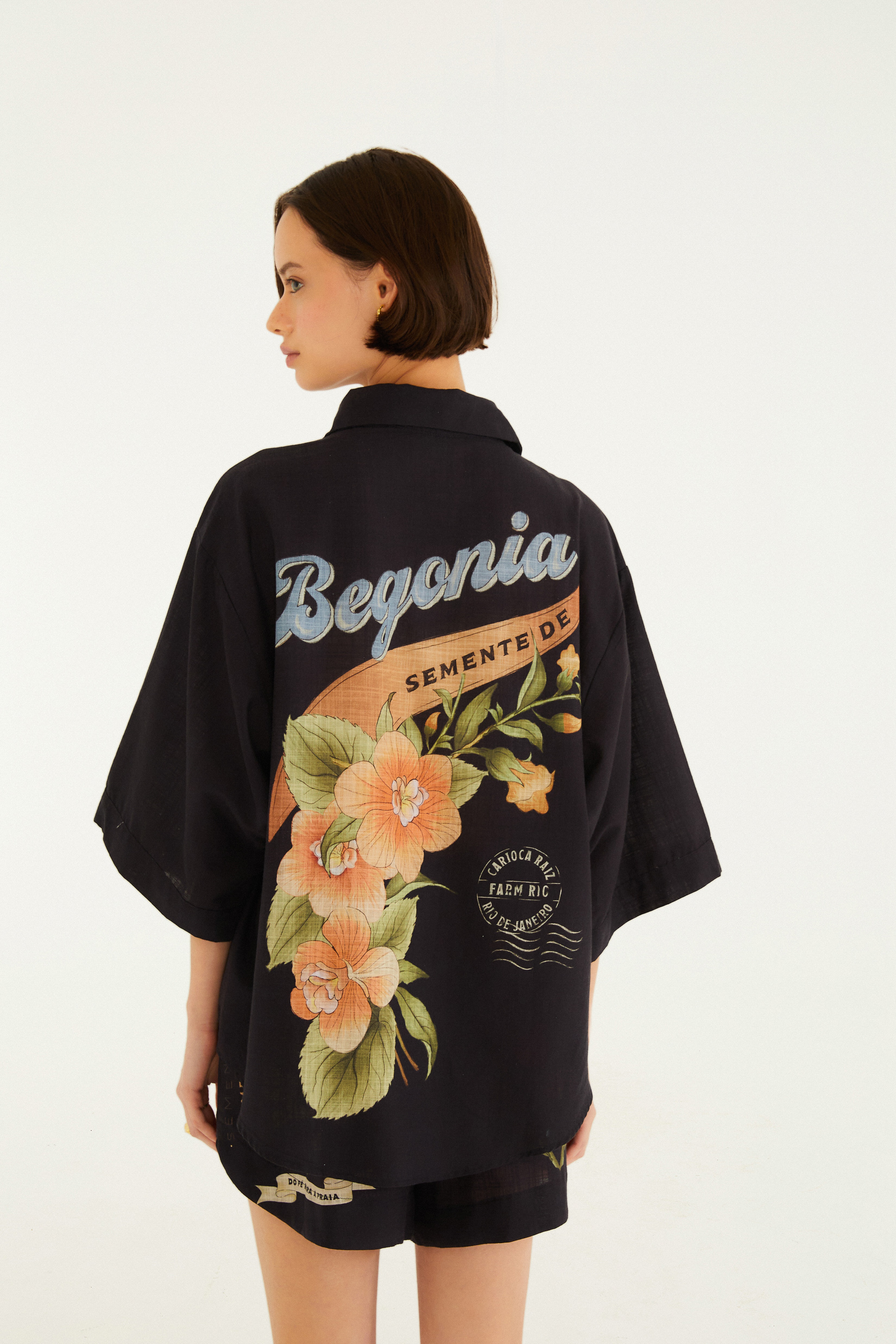 Camisa Estampada Selos Do Brasil