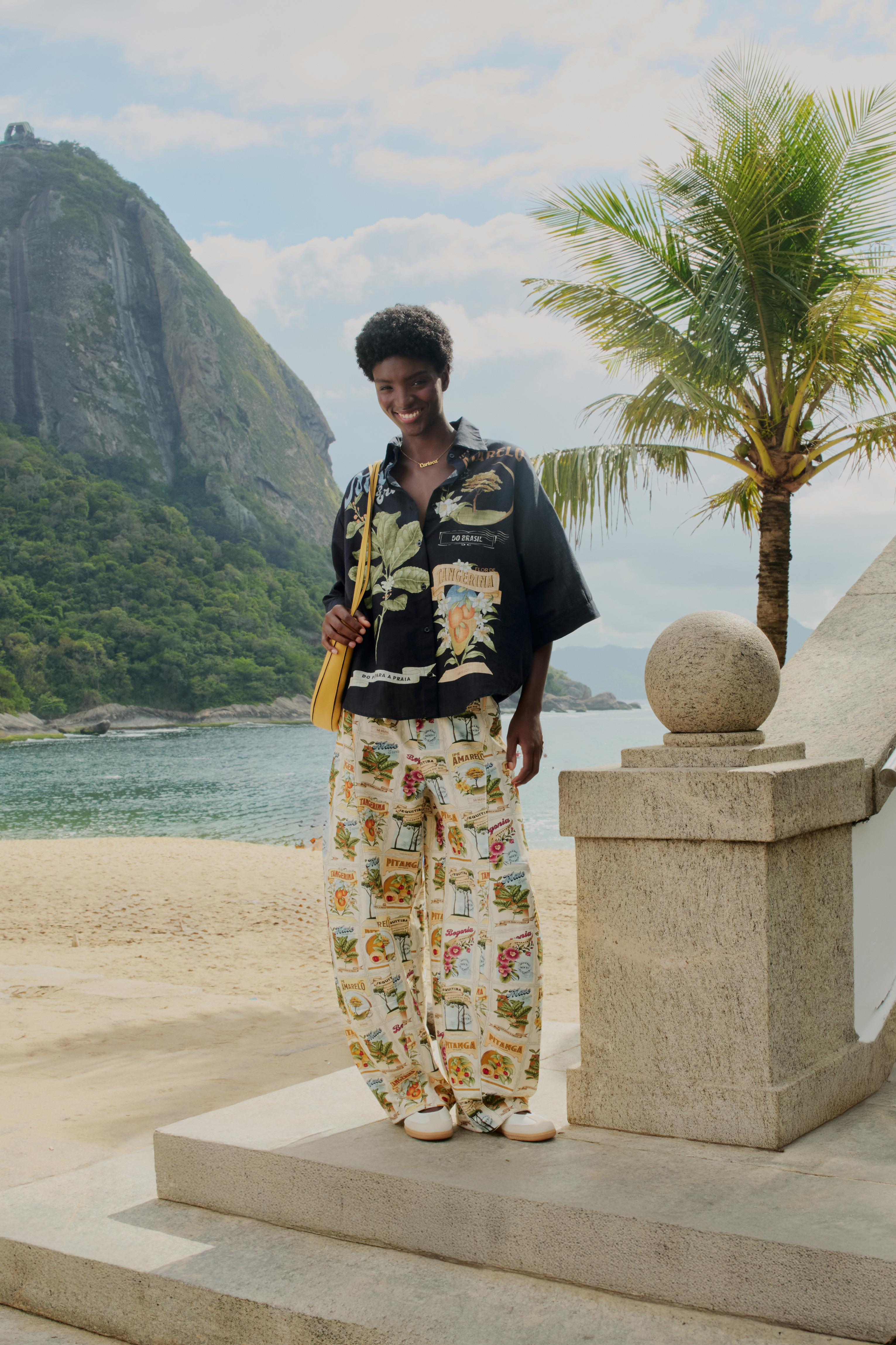 Calça Moletom Estampada Selos Do Brasil