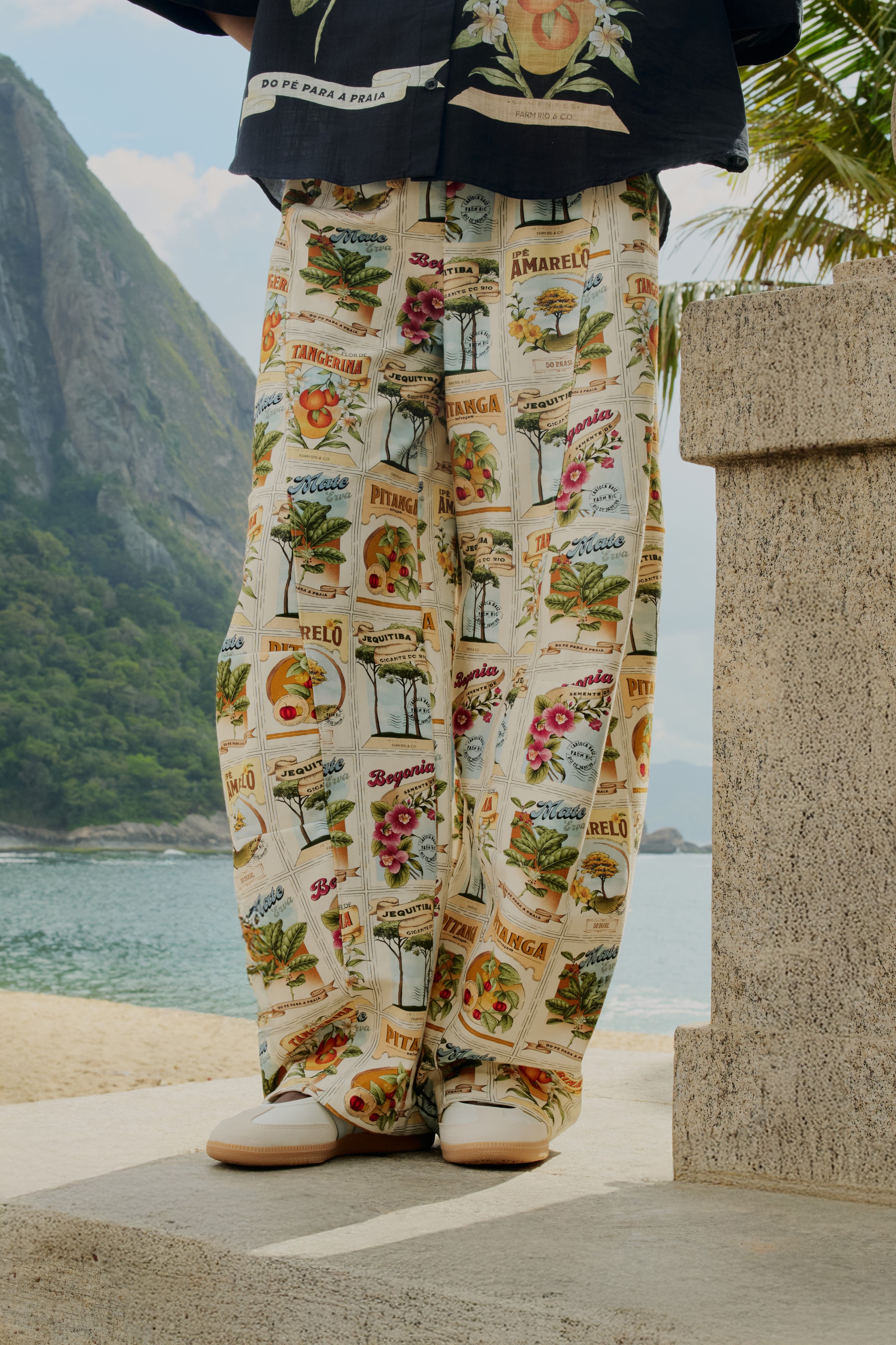 Calça Moletom Estampada Selos Do Brasil