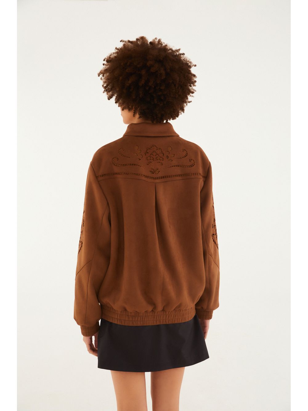 Farm — Jaqueta Suede Richelieu