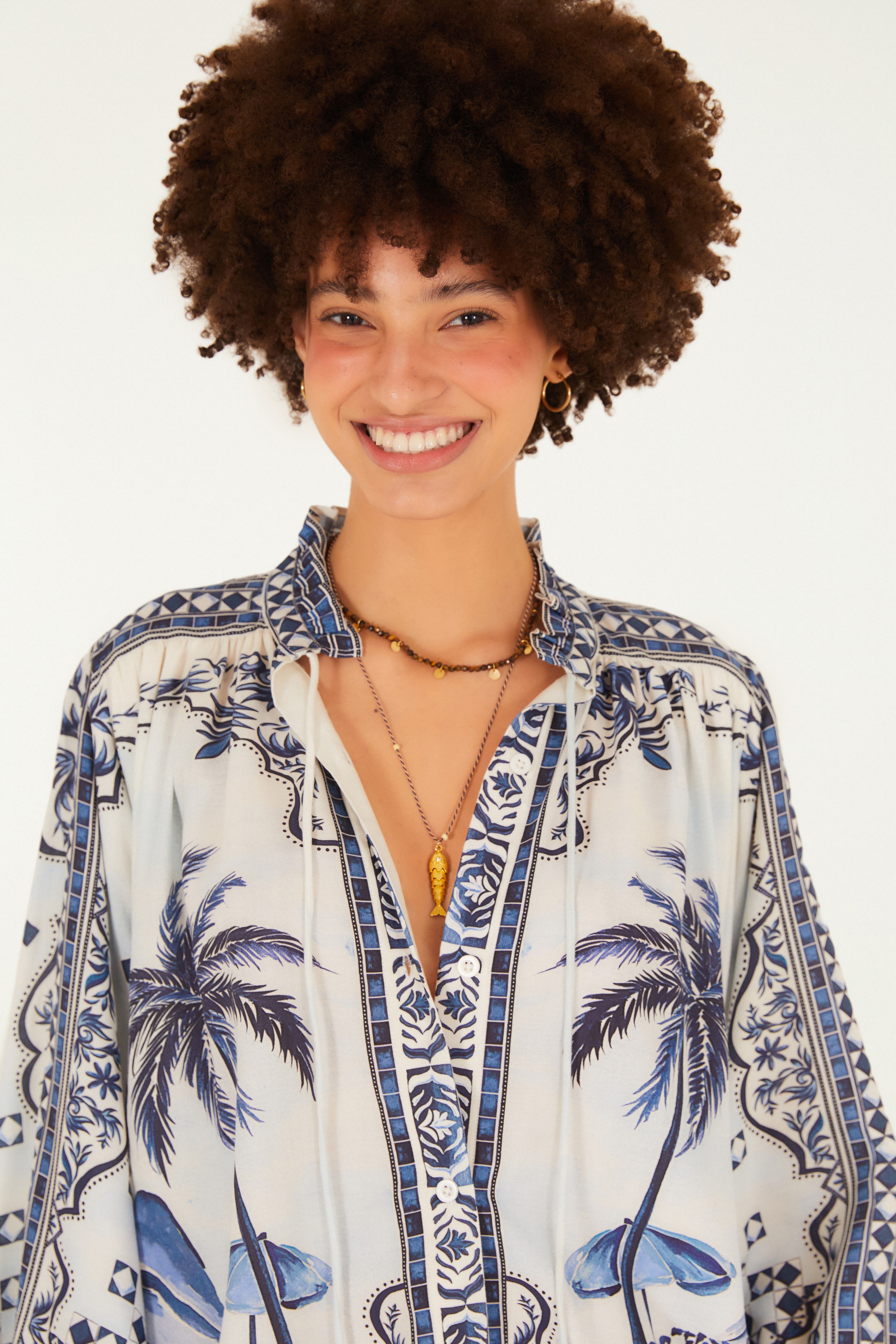 Bata Estampada Cidade Maravilha