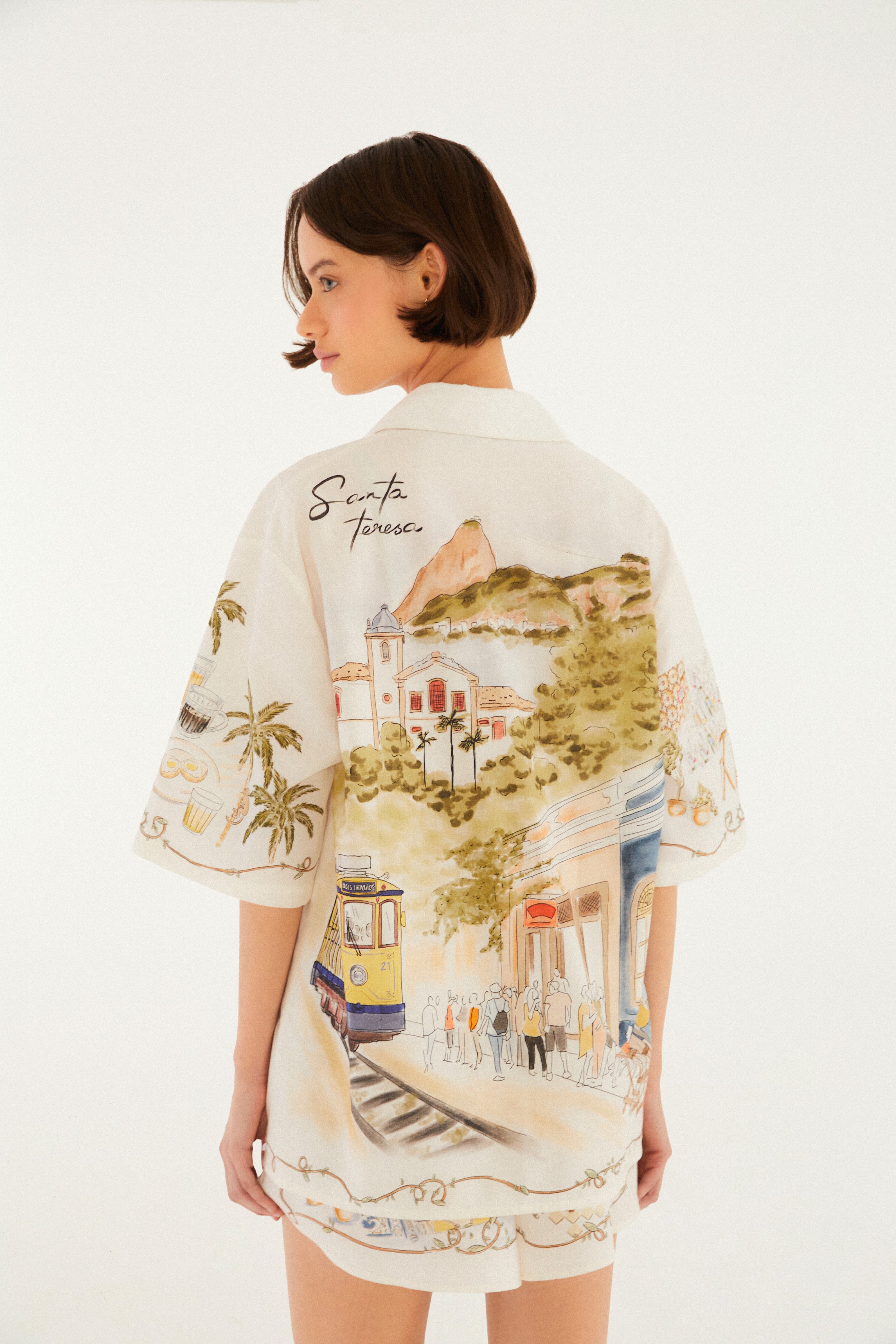 Camisa Estampada Rio a Dentro