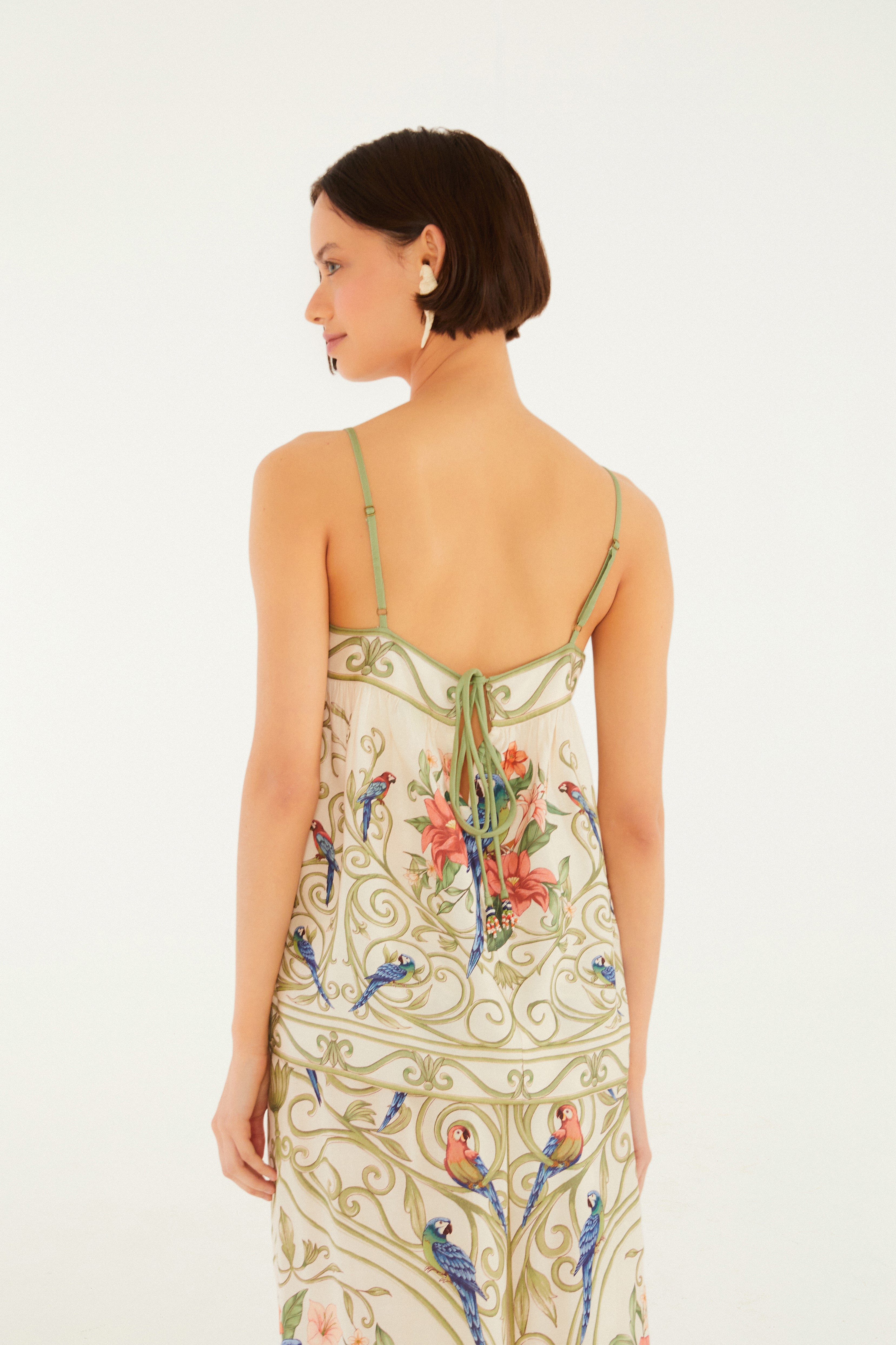 Regata Estampada Arabesco Tropical