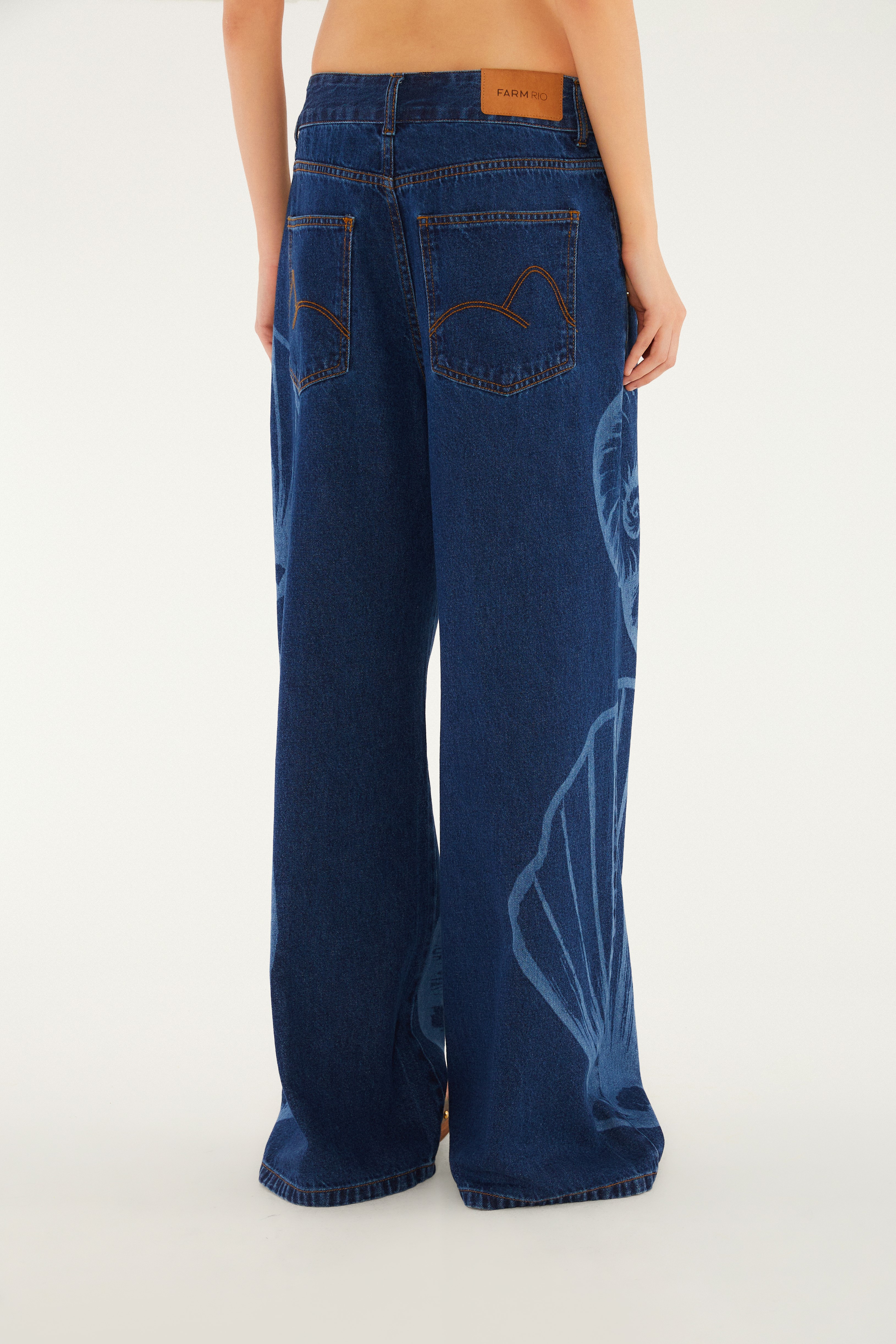 Calça Jeans Laser Maxi Concha