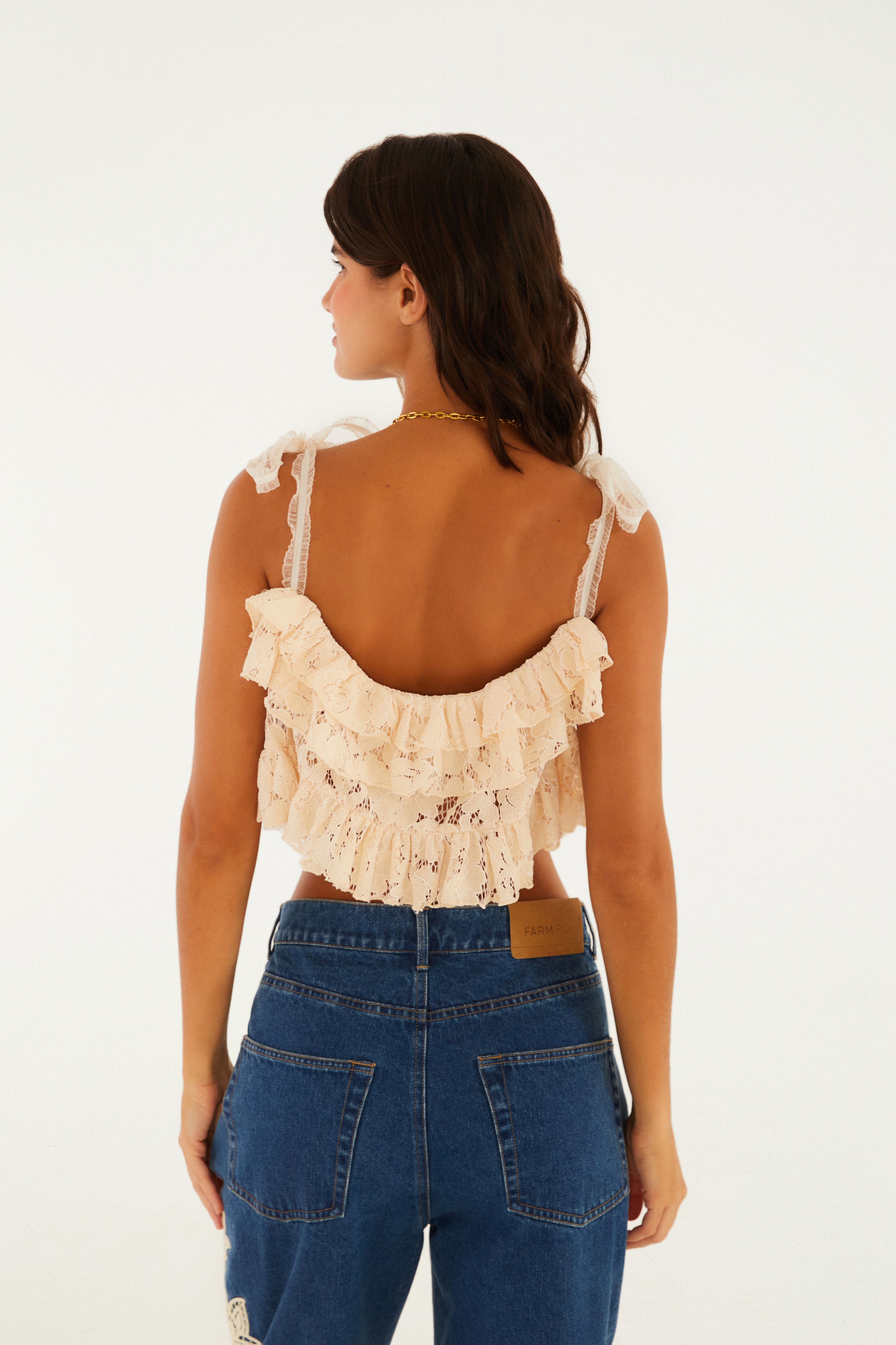 Blusa Artesanal Babados