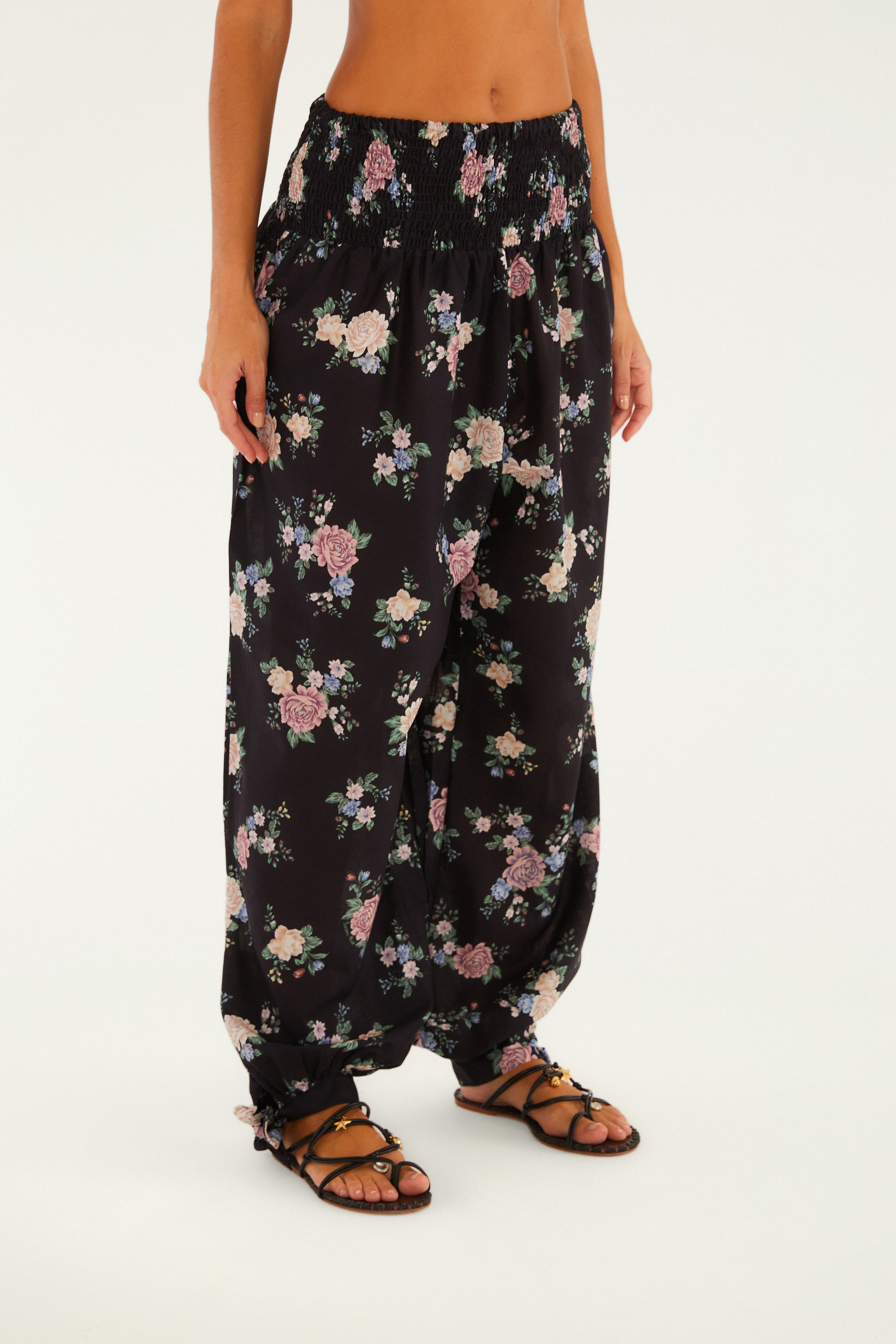Calça Estampada Floral Romance