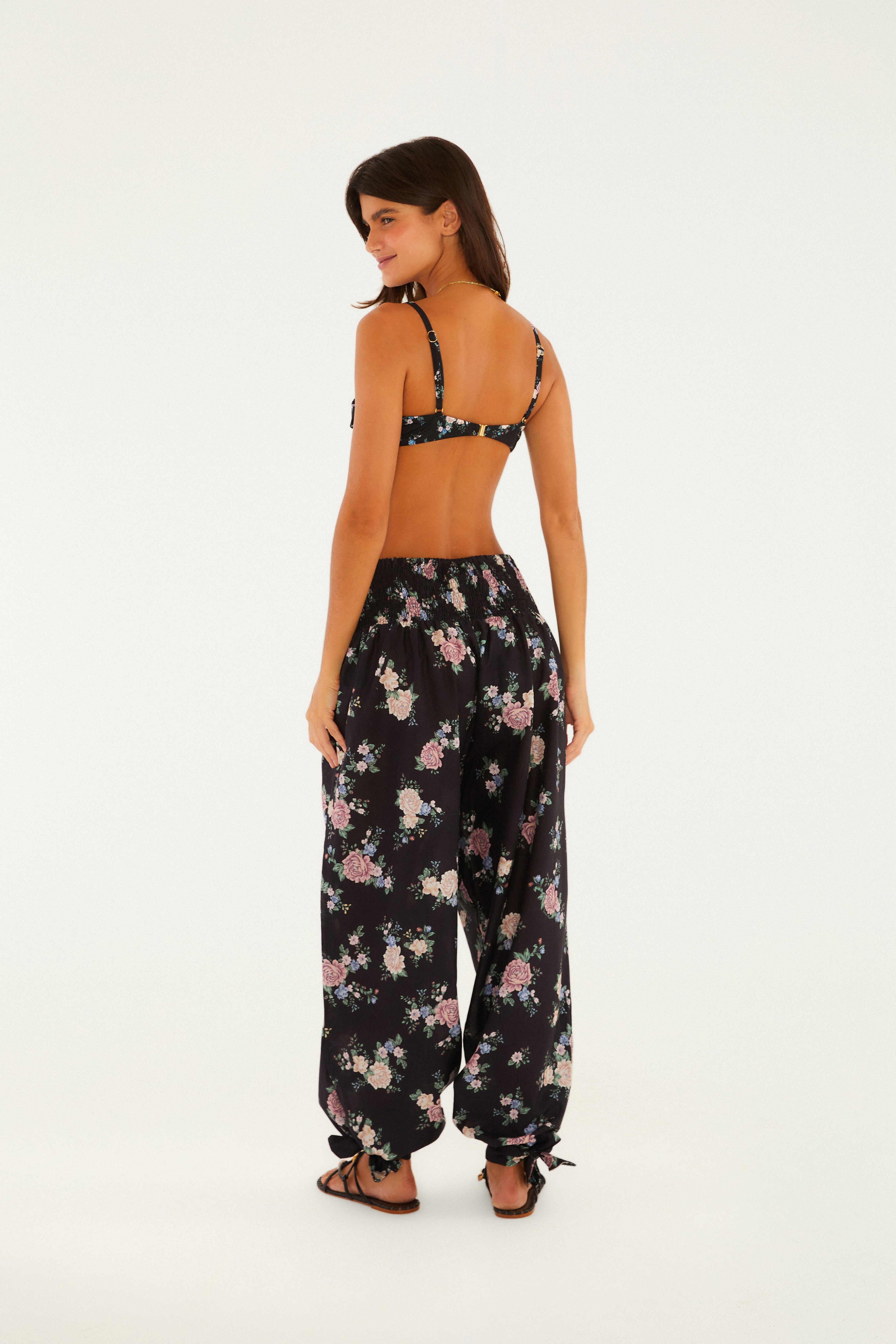 Calça Estampada Floral Romance