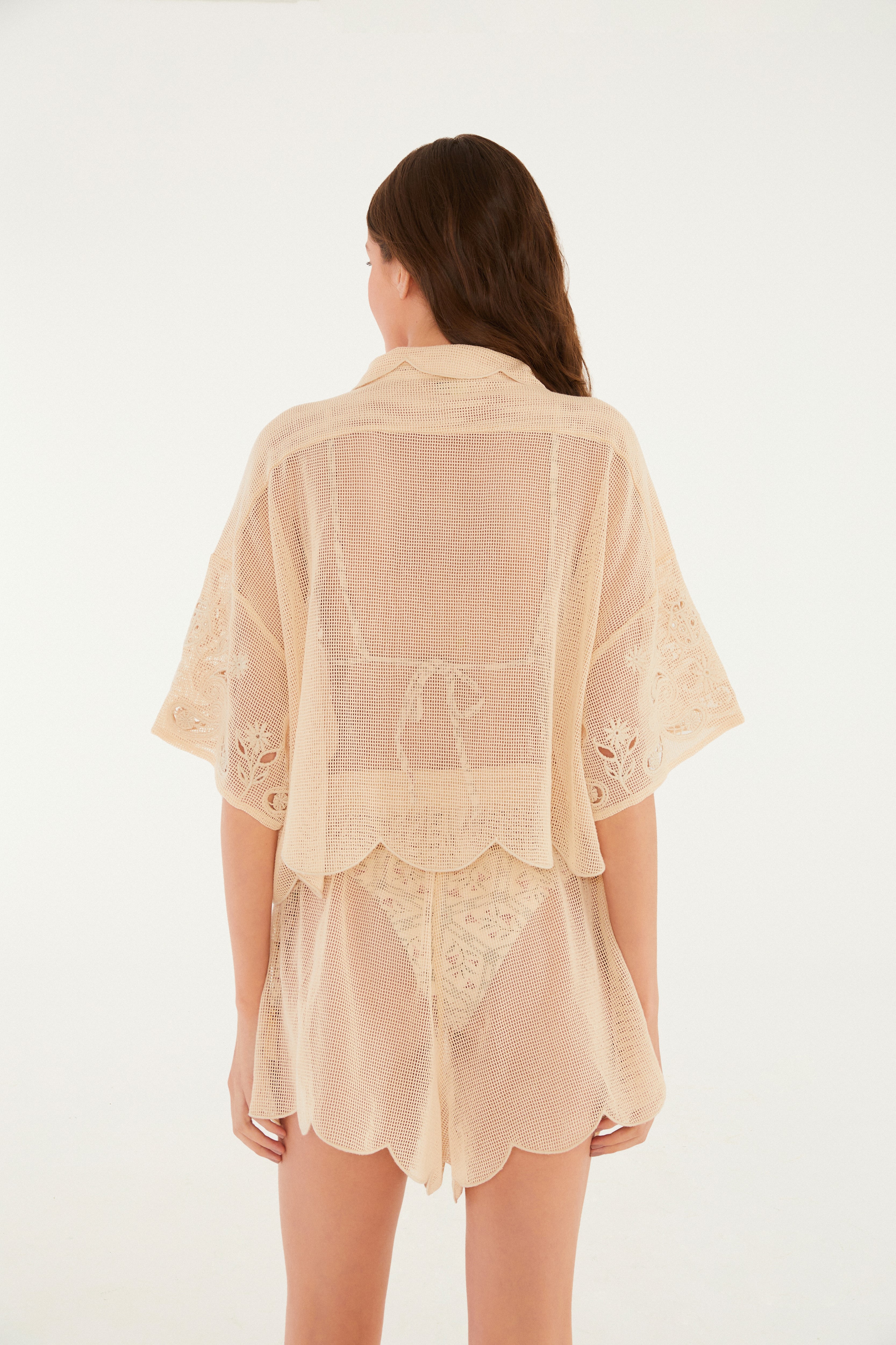 Camisa Richilieu Bandana Jardim
