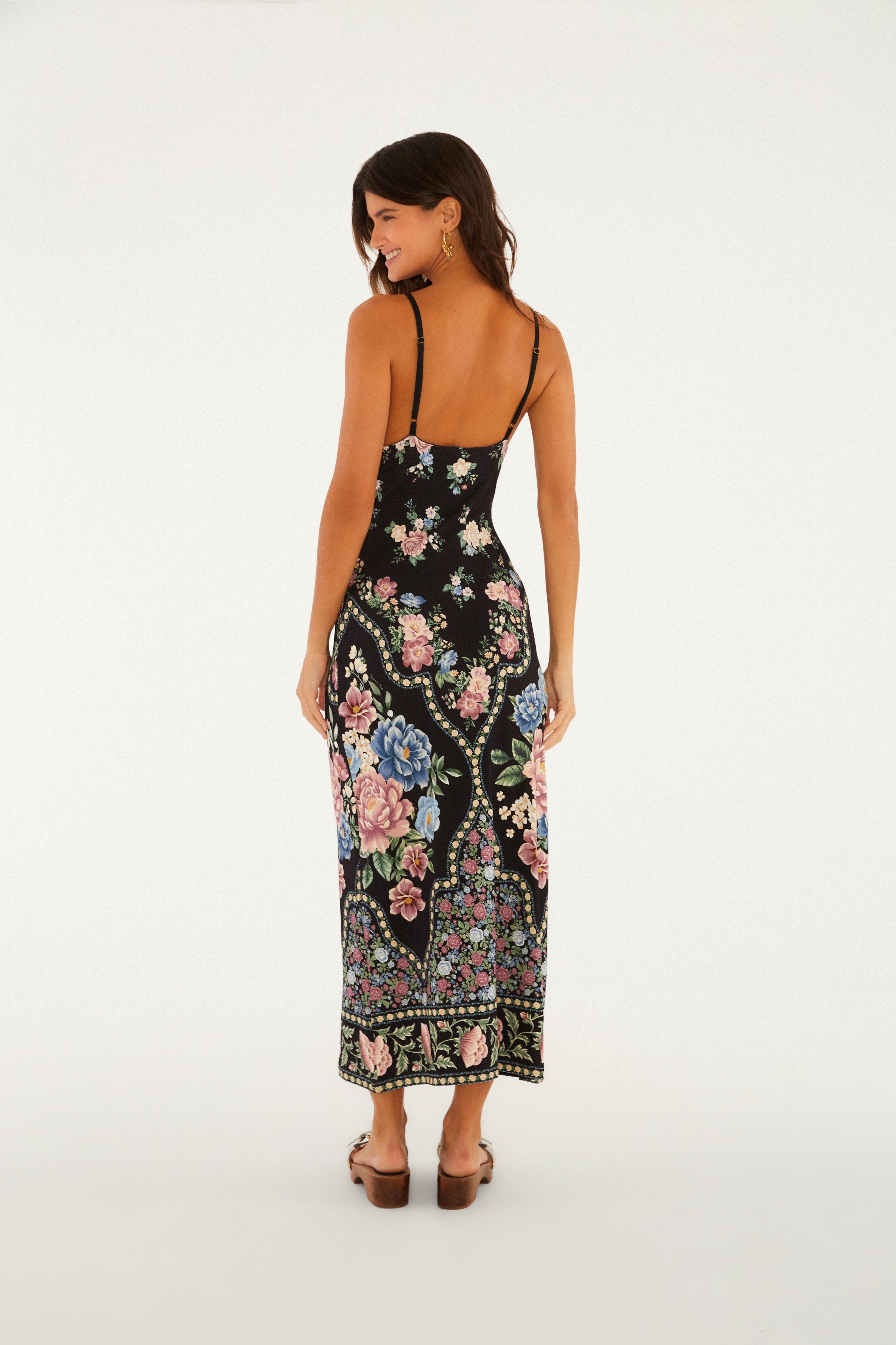 Vestido Cropped Estampado Romance