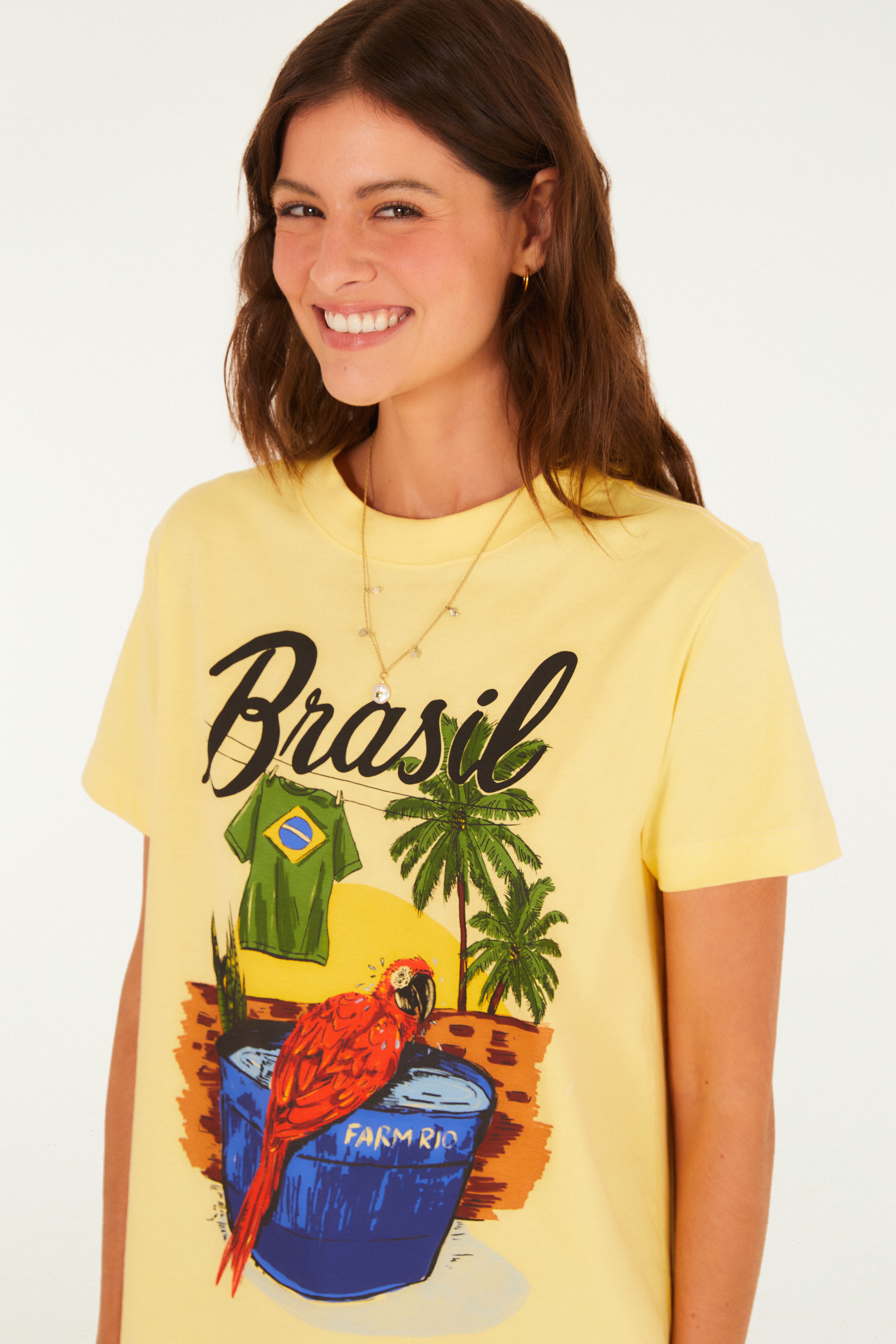 T-Shirt Fit Arara Brasil