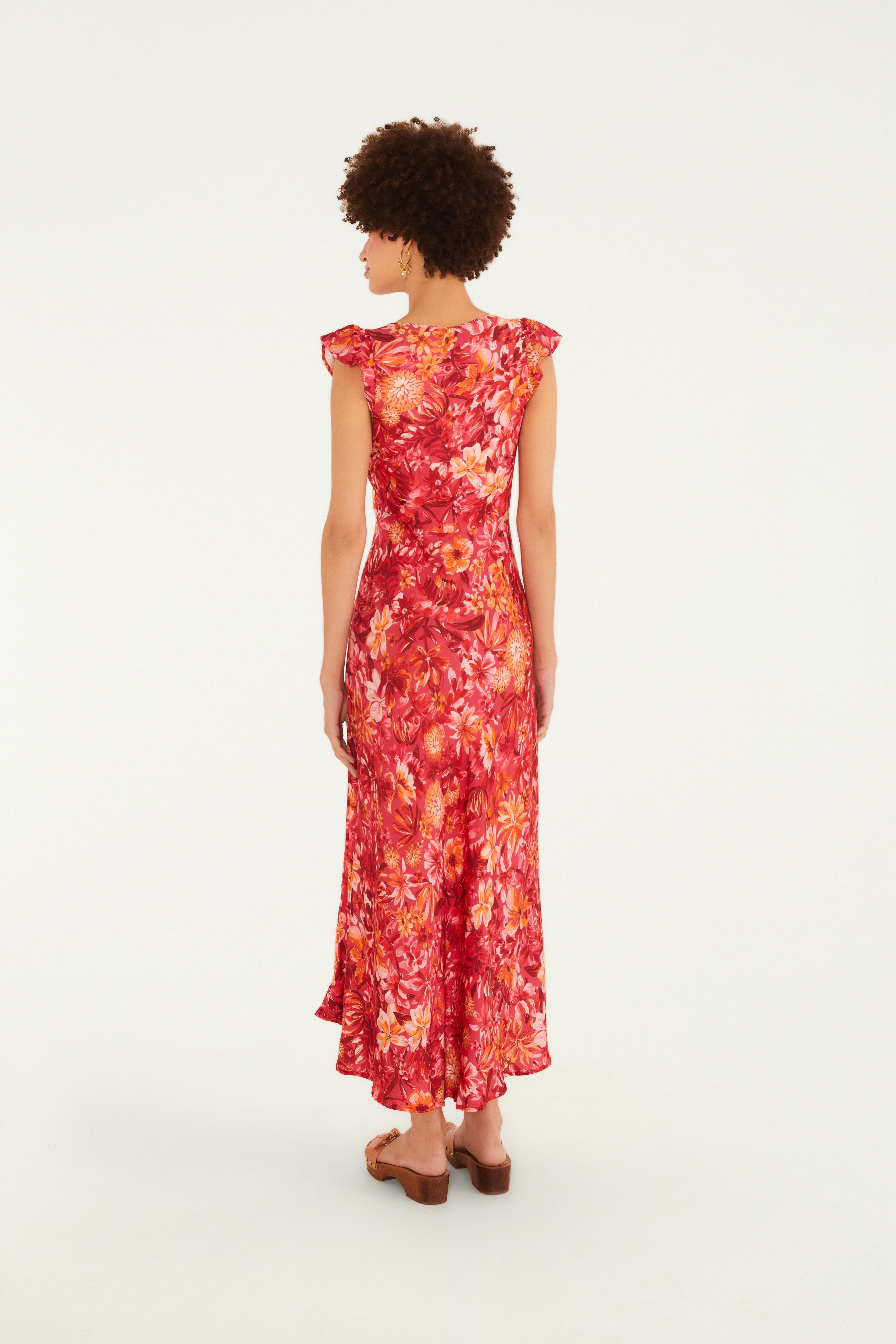 Vestido Cropped Estampado Florabela Rosa