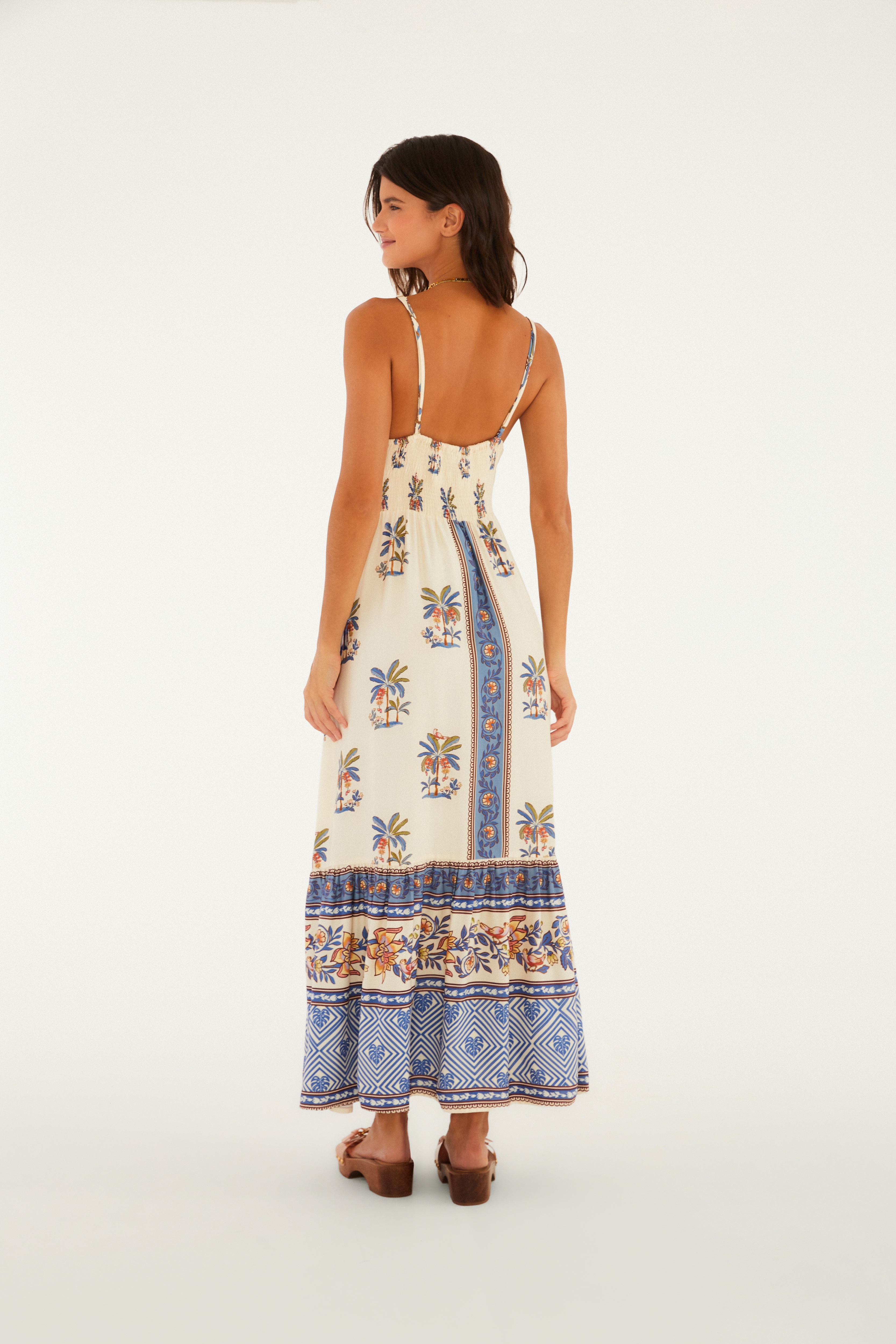 Vestido Cropped Estampado Luna