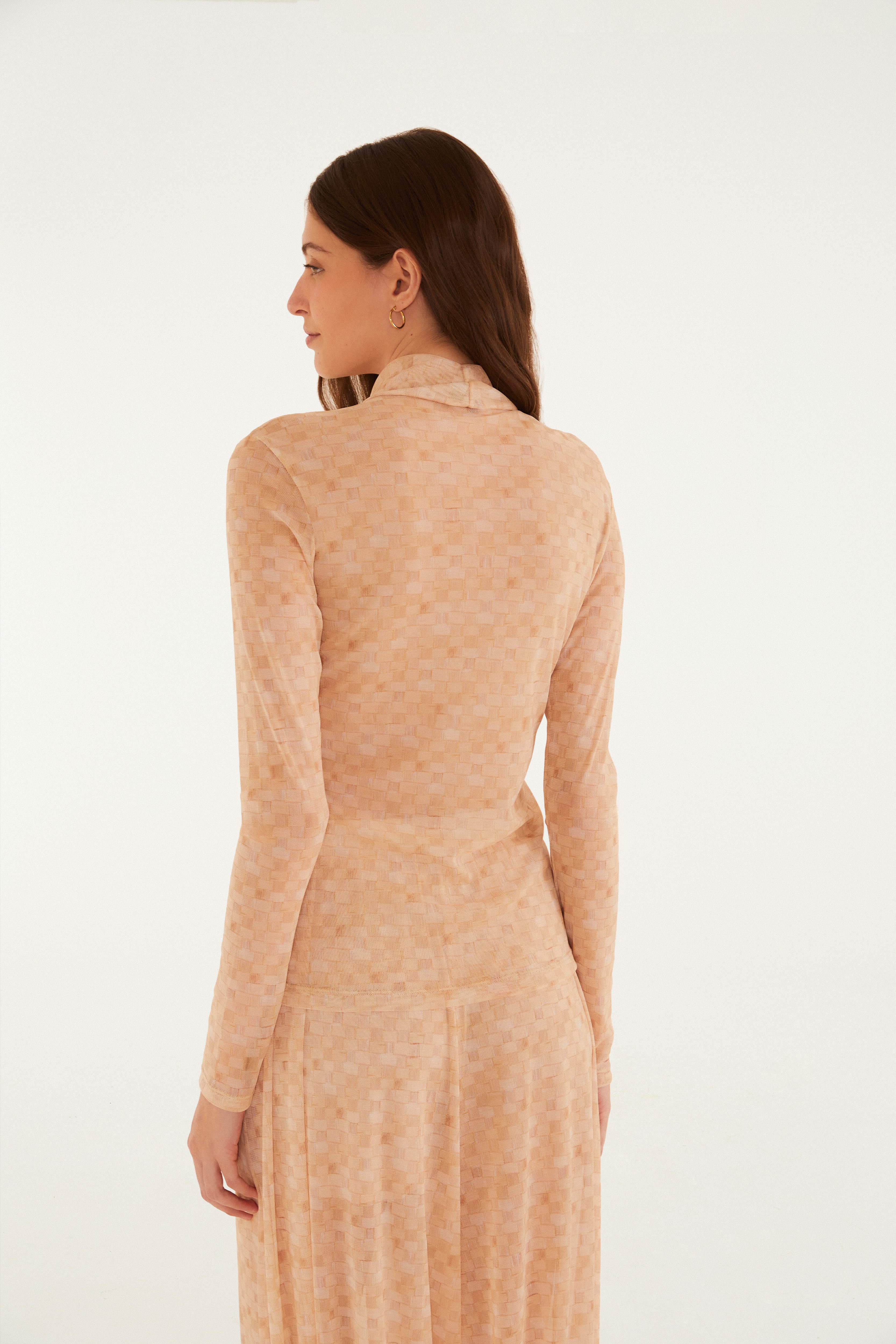 Blusa Tule Estampada Pássaros