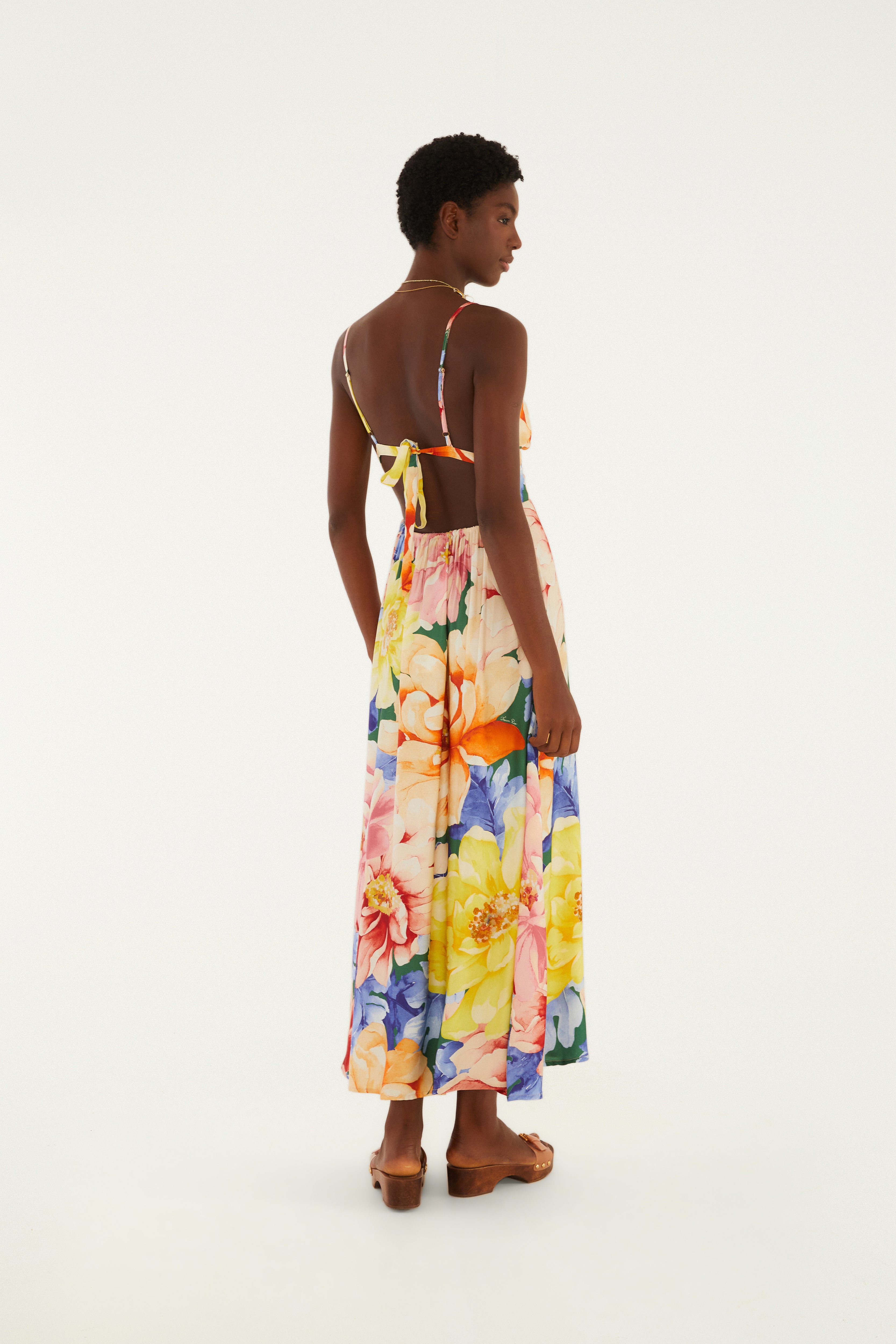 Vestido Longo Estampado Floral Doce