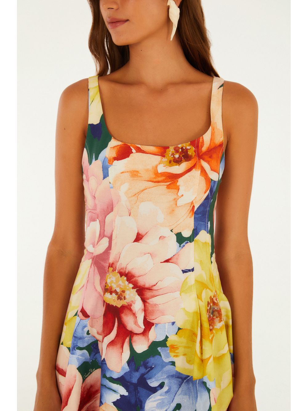 Farm — Vestido Curto Estampado Floral Doce