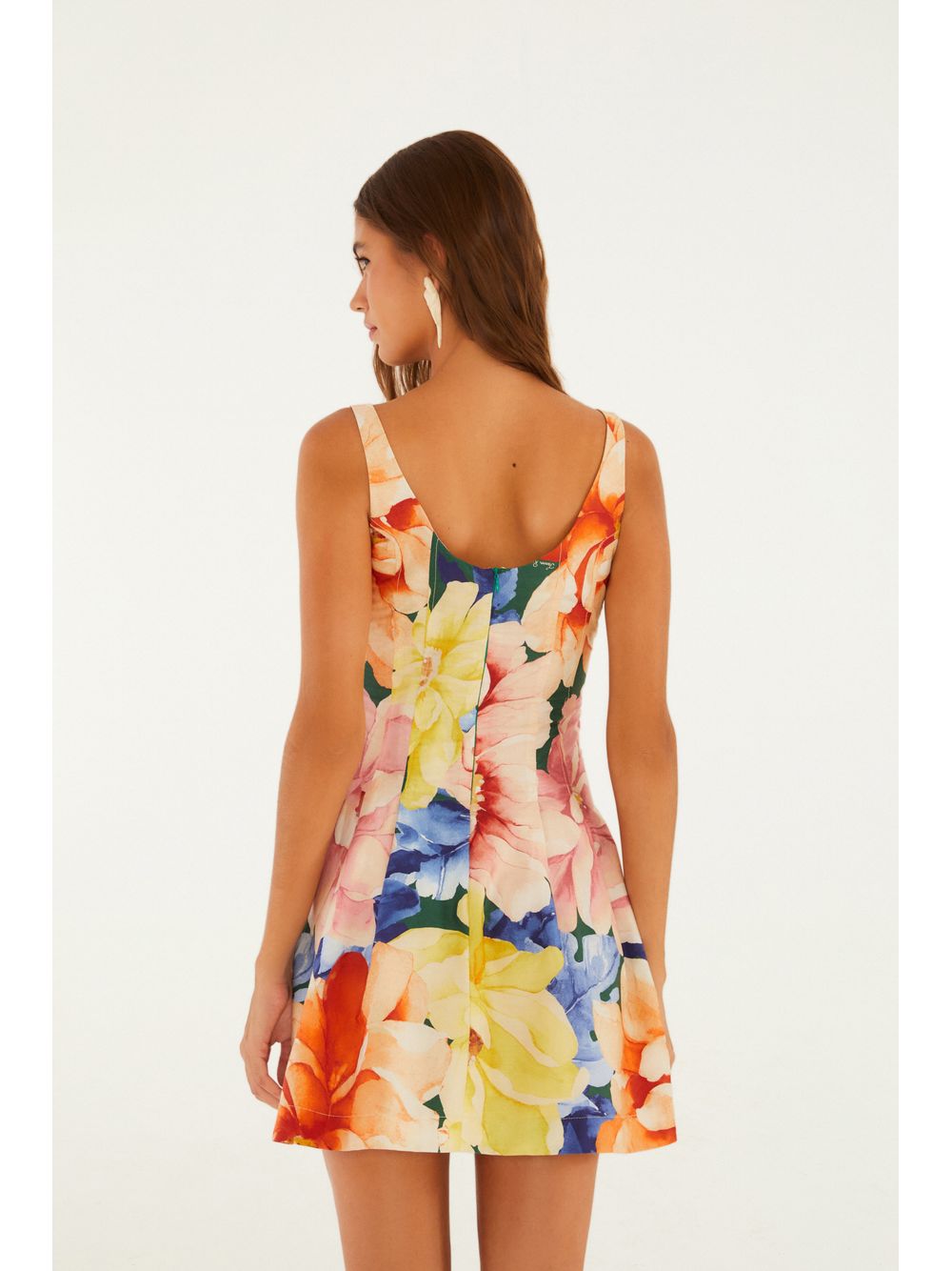 Farm — Vestido Curto Estampado Floral Doce