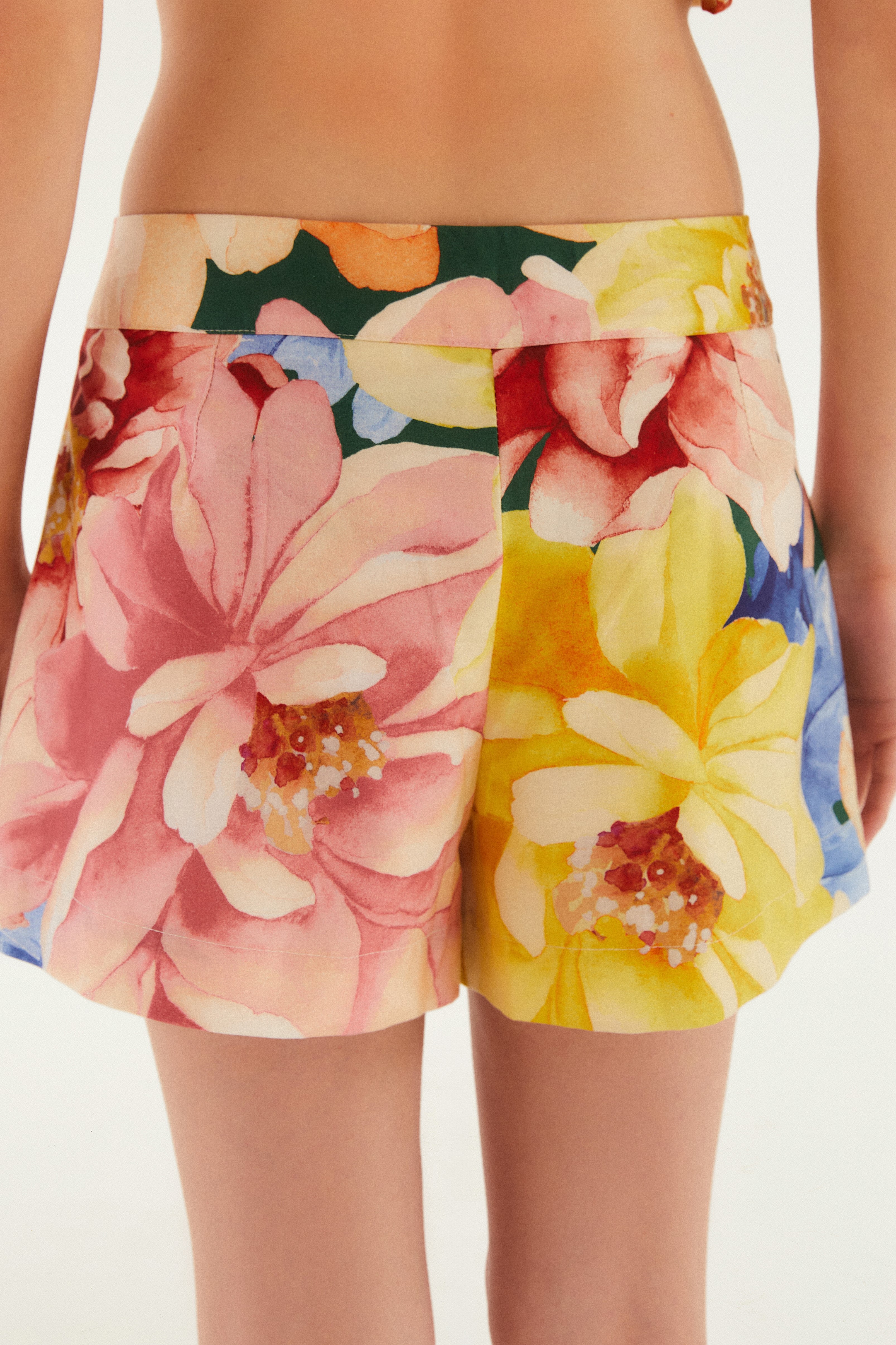 Short Estampado Floral Doce