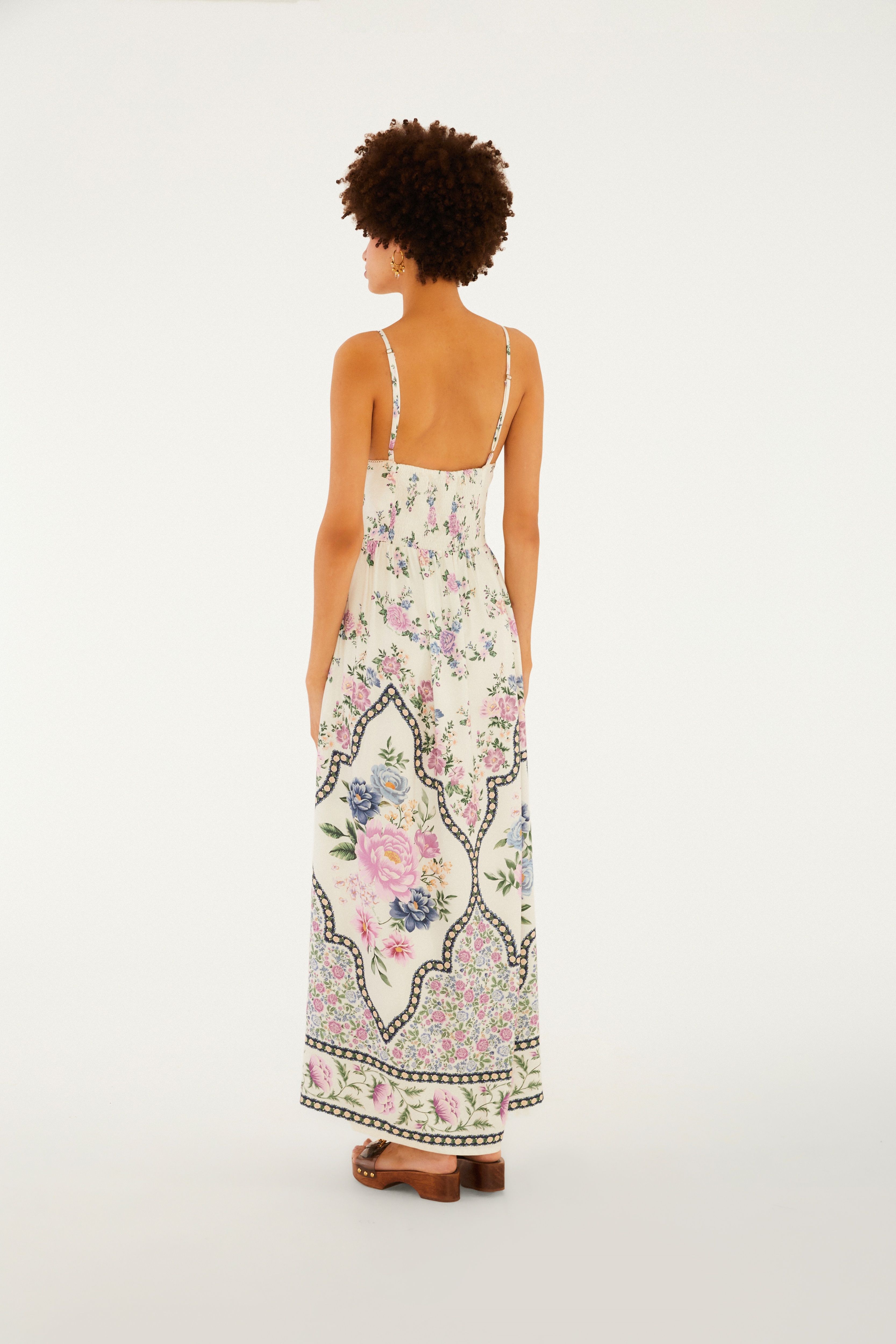 Vestido Cropped Alcinha Estampado Romance