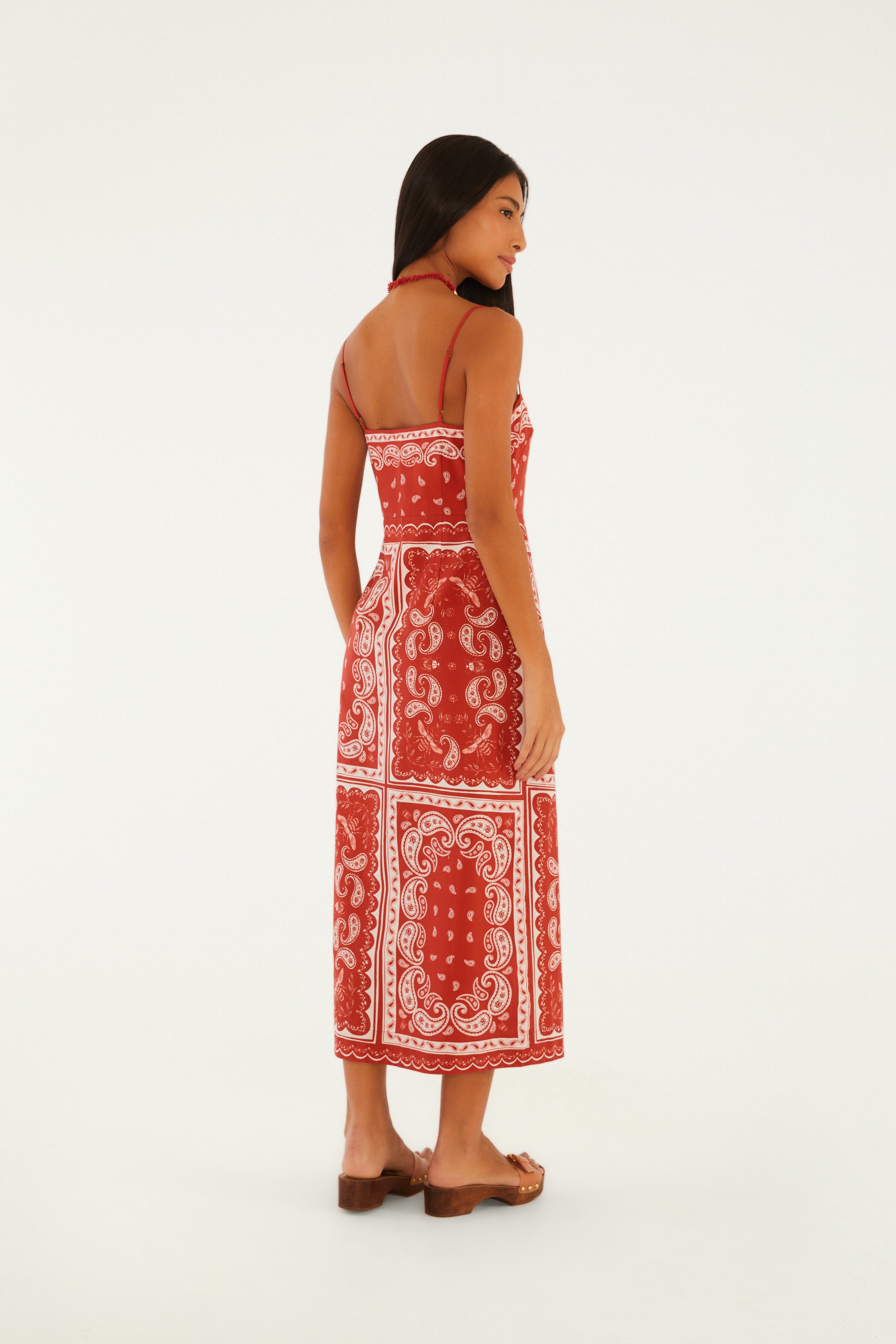 Vestido Cropped Estampado Bandana Jardim