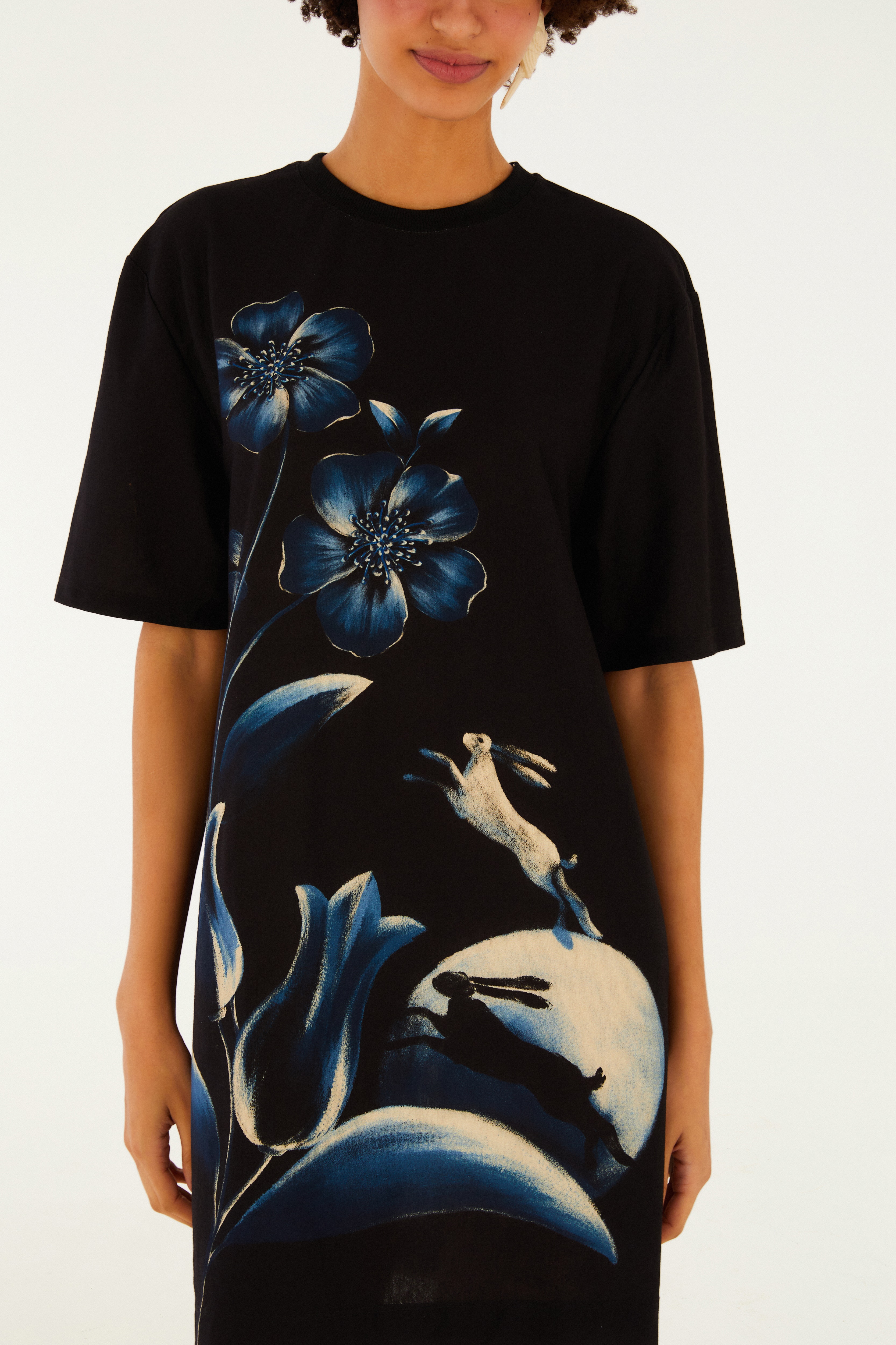 Vestido T-Shirt Básico Luz Do Luar