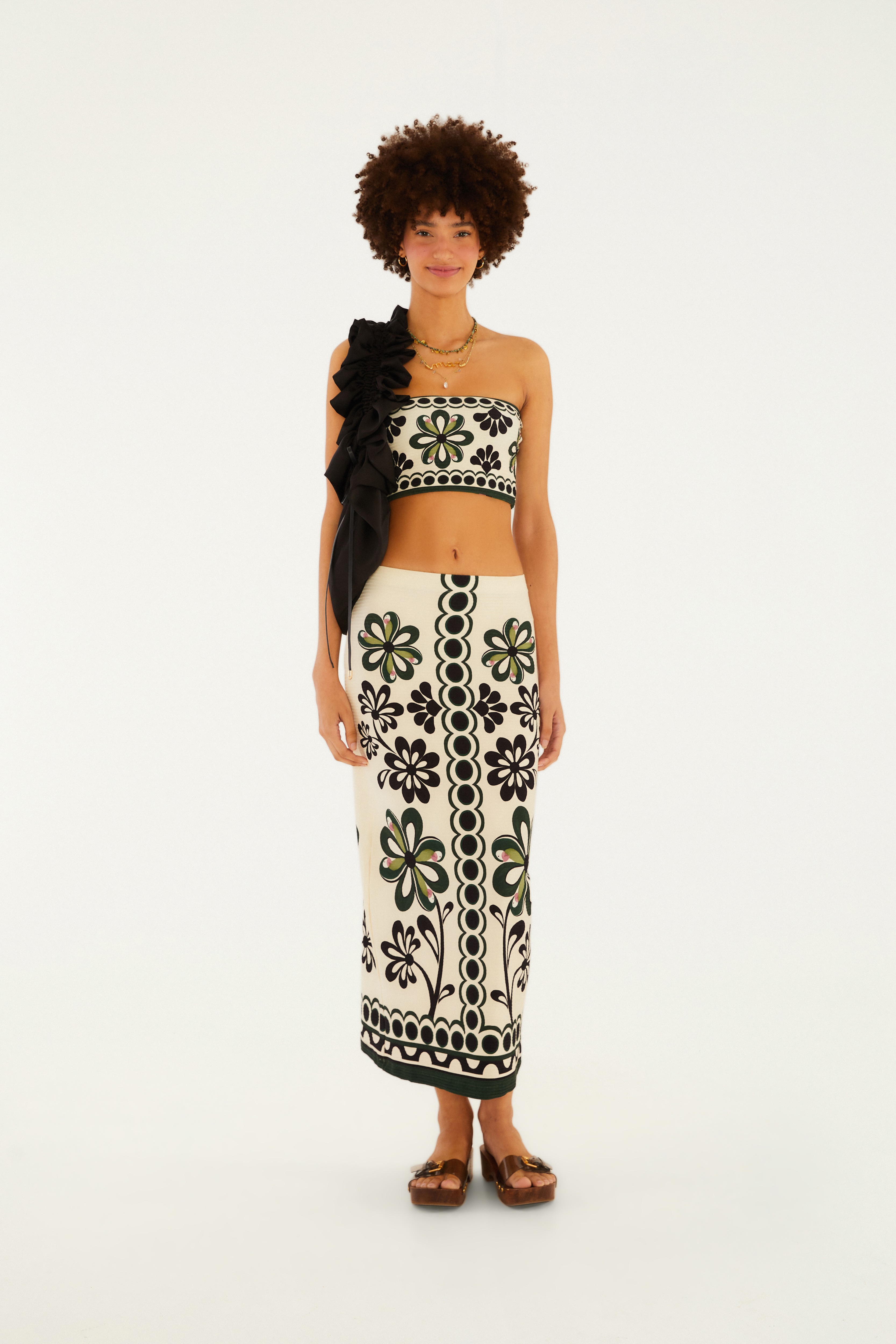 Top Reto Double Estampado Florara