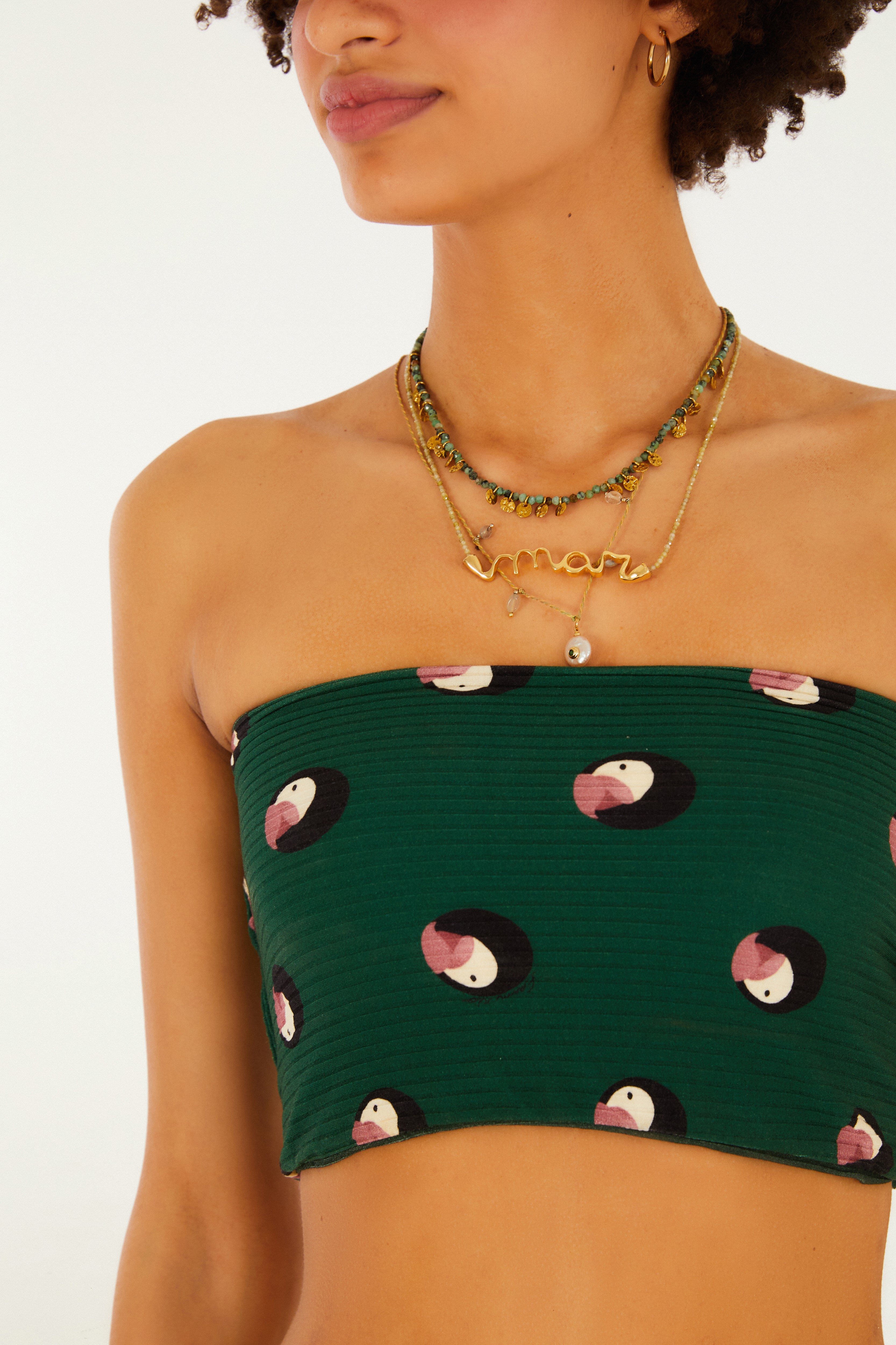 Top Reto Double Estampado Florara