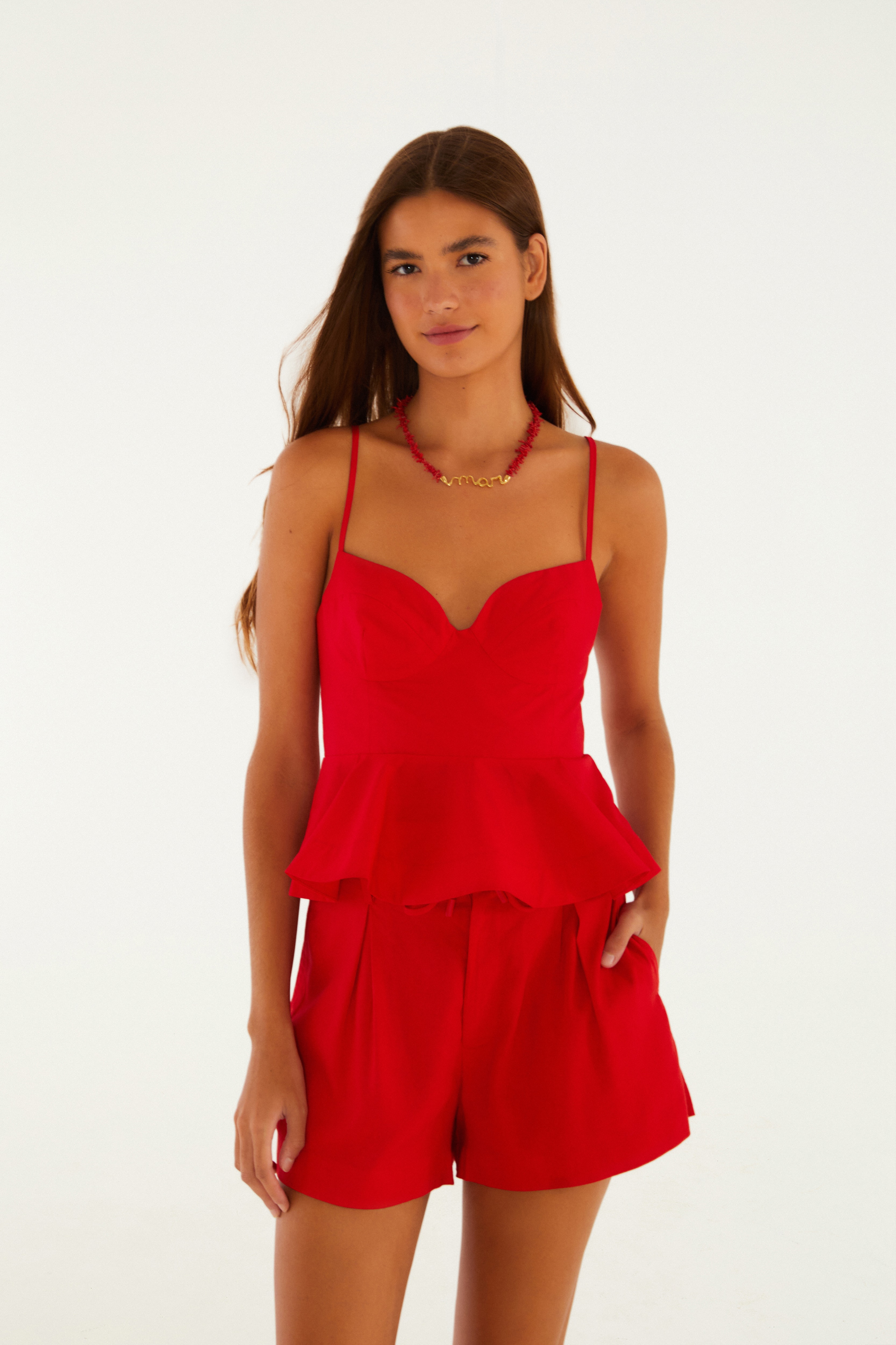 Blusa Camponesa Alças